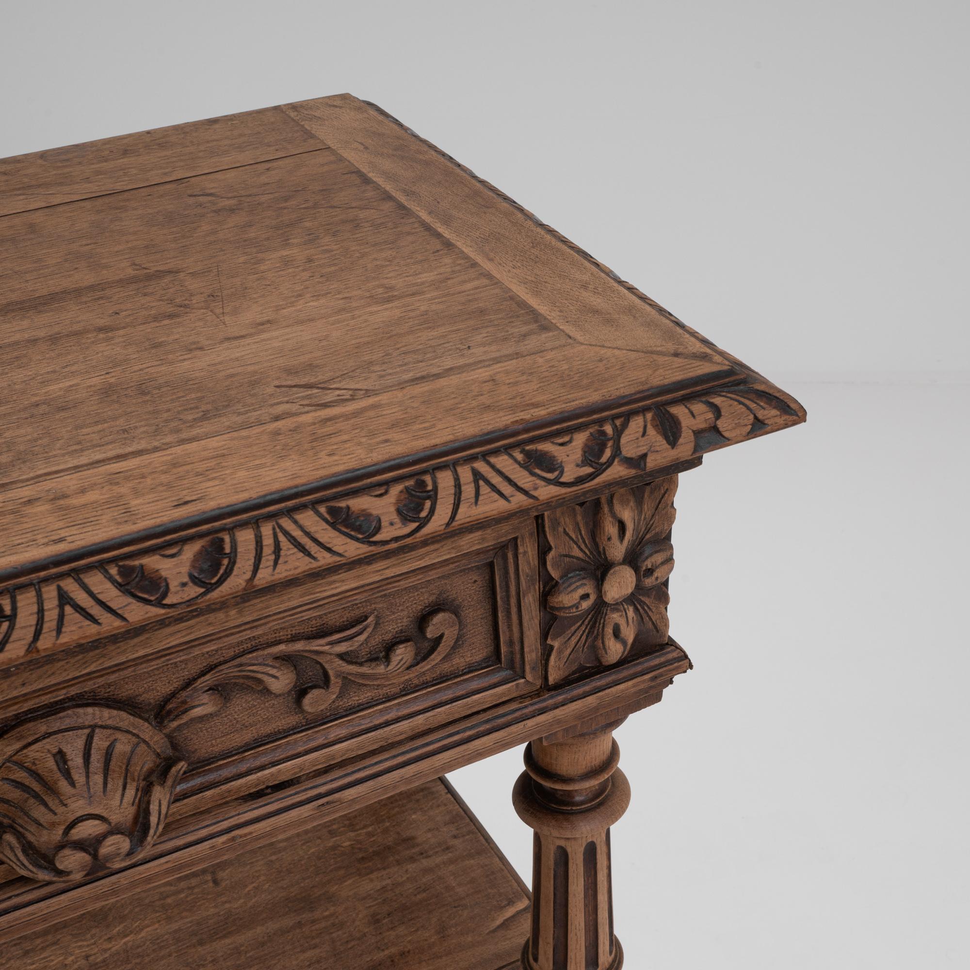 19th Century French Oak Console Table 5