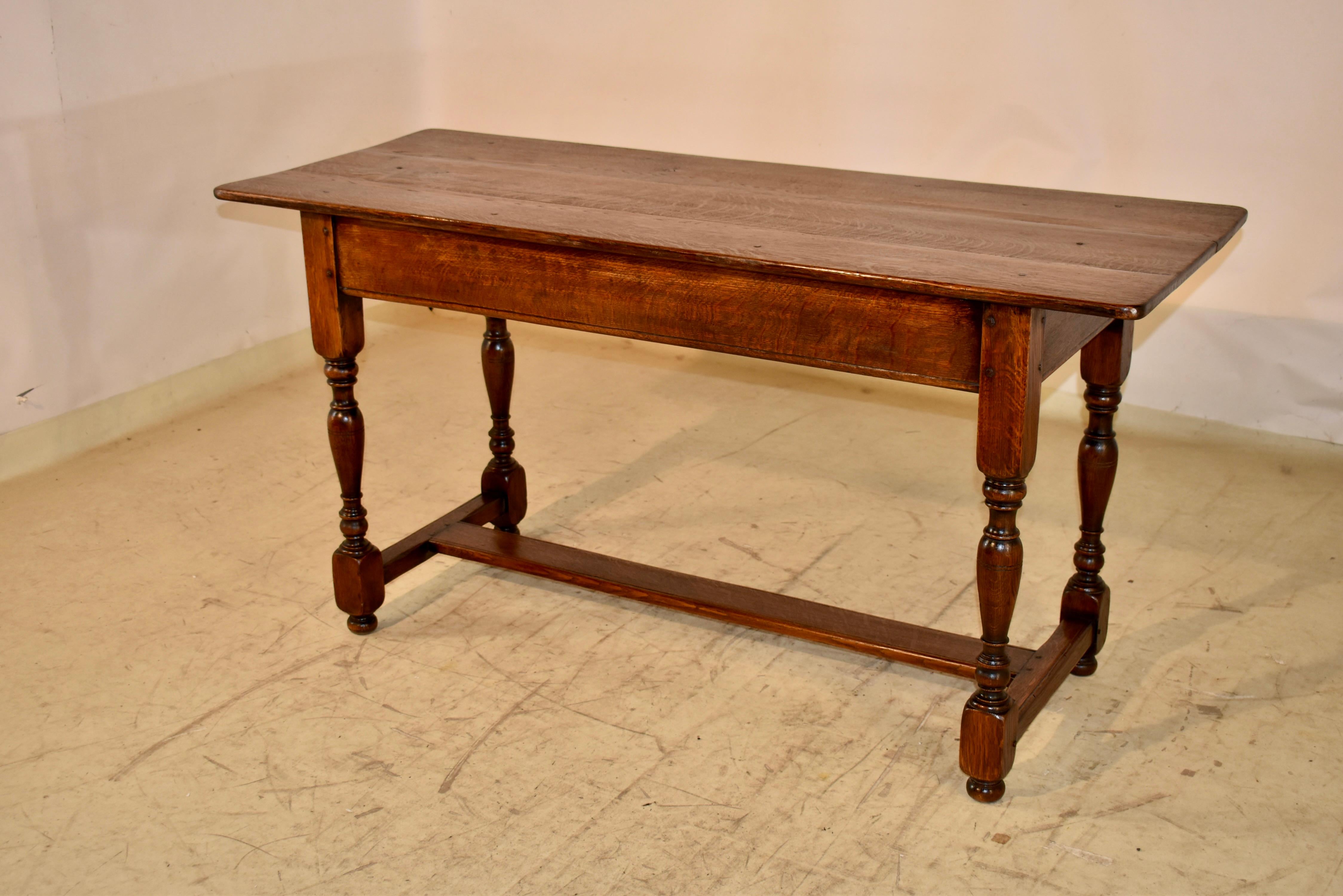 Tavolo consolle in Oak francese del XIX secolo in vendita 6