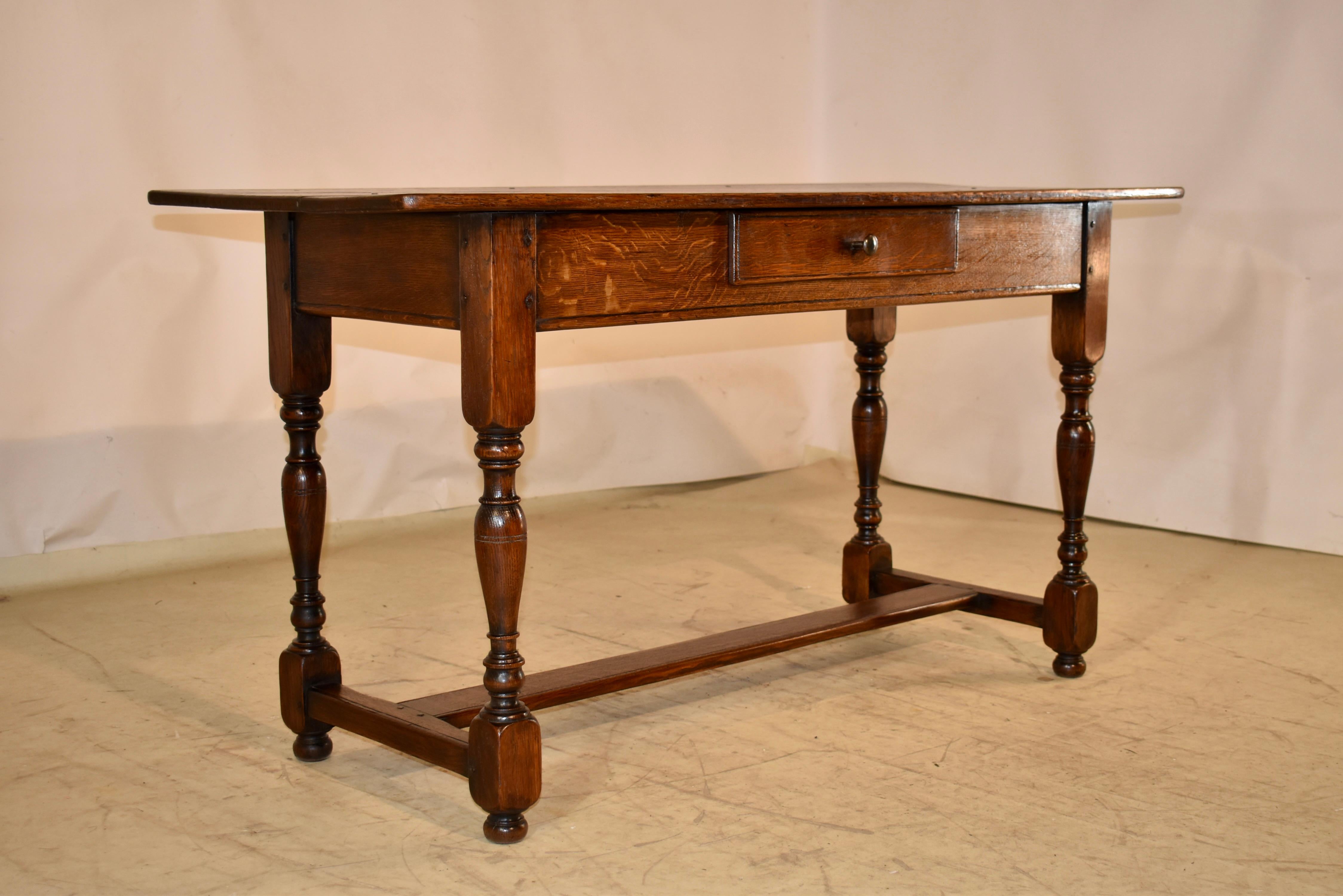 Francese Tavolo consolle in Oak francese del XIX secolo in vendita