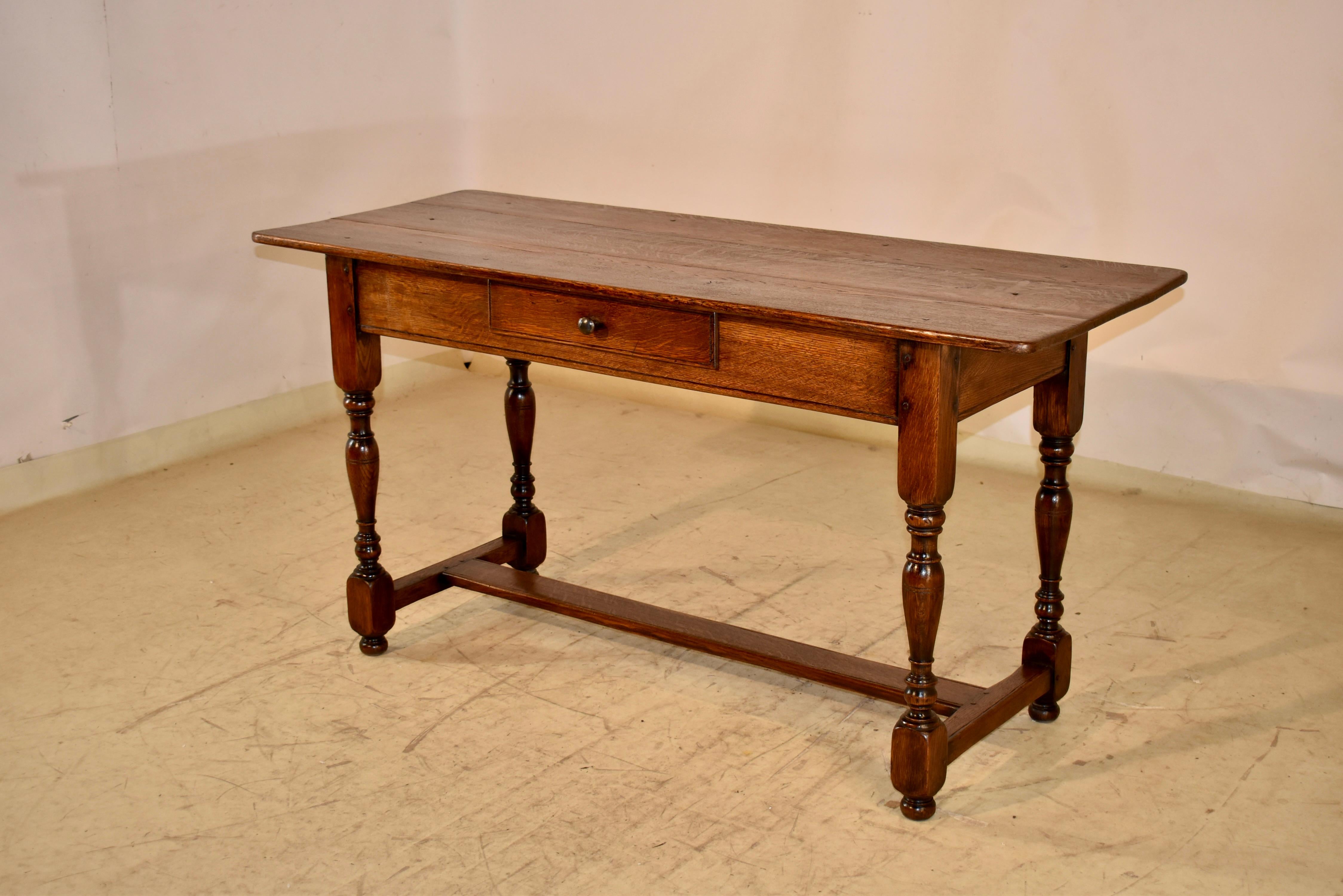 Tavolo consolle in Oak francese del XIX secolo In condizioni buone in vendita a High Point, NC