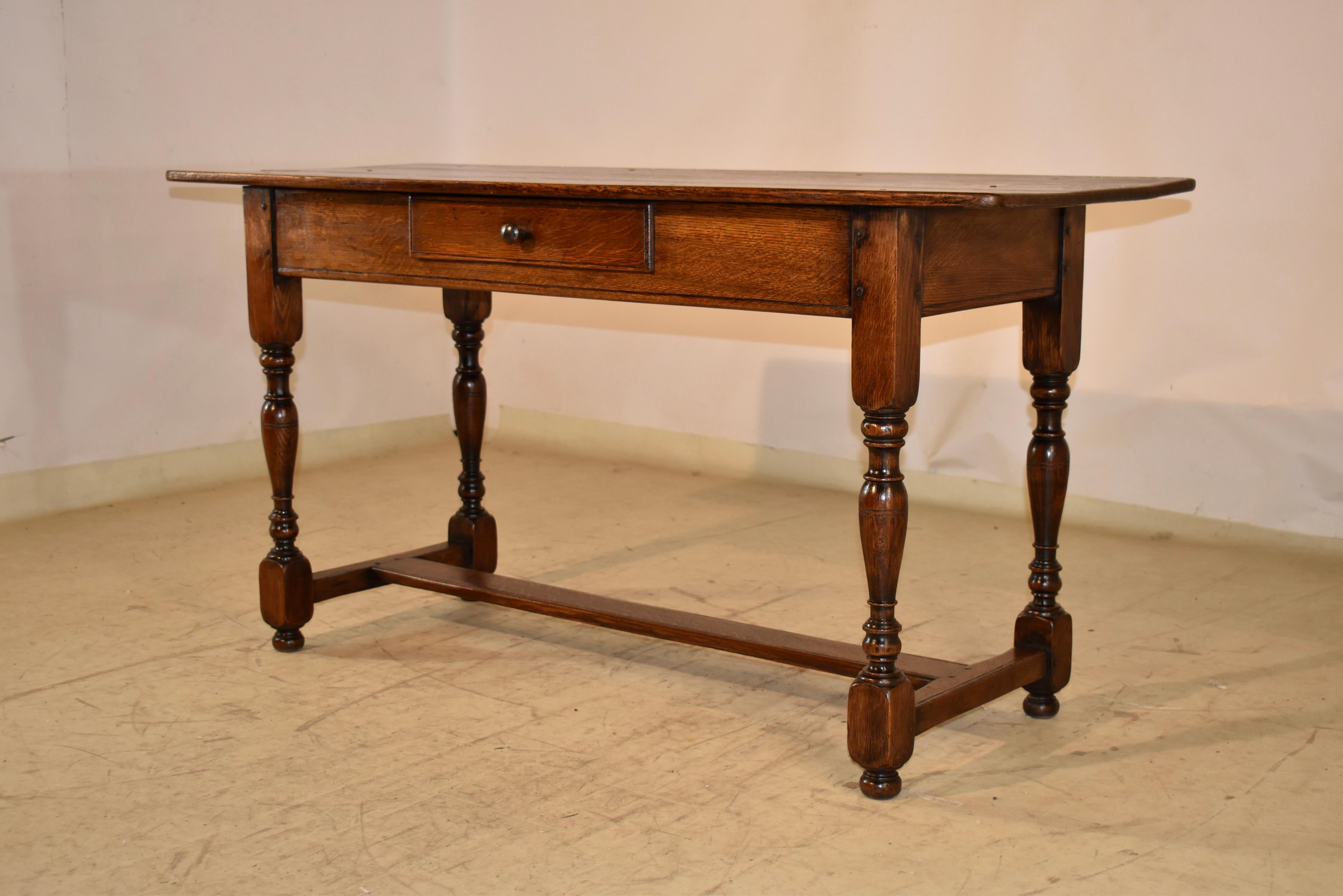 Quercia Tavolo consolle in Oak francese del XIX secolo in vendita
