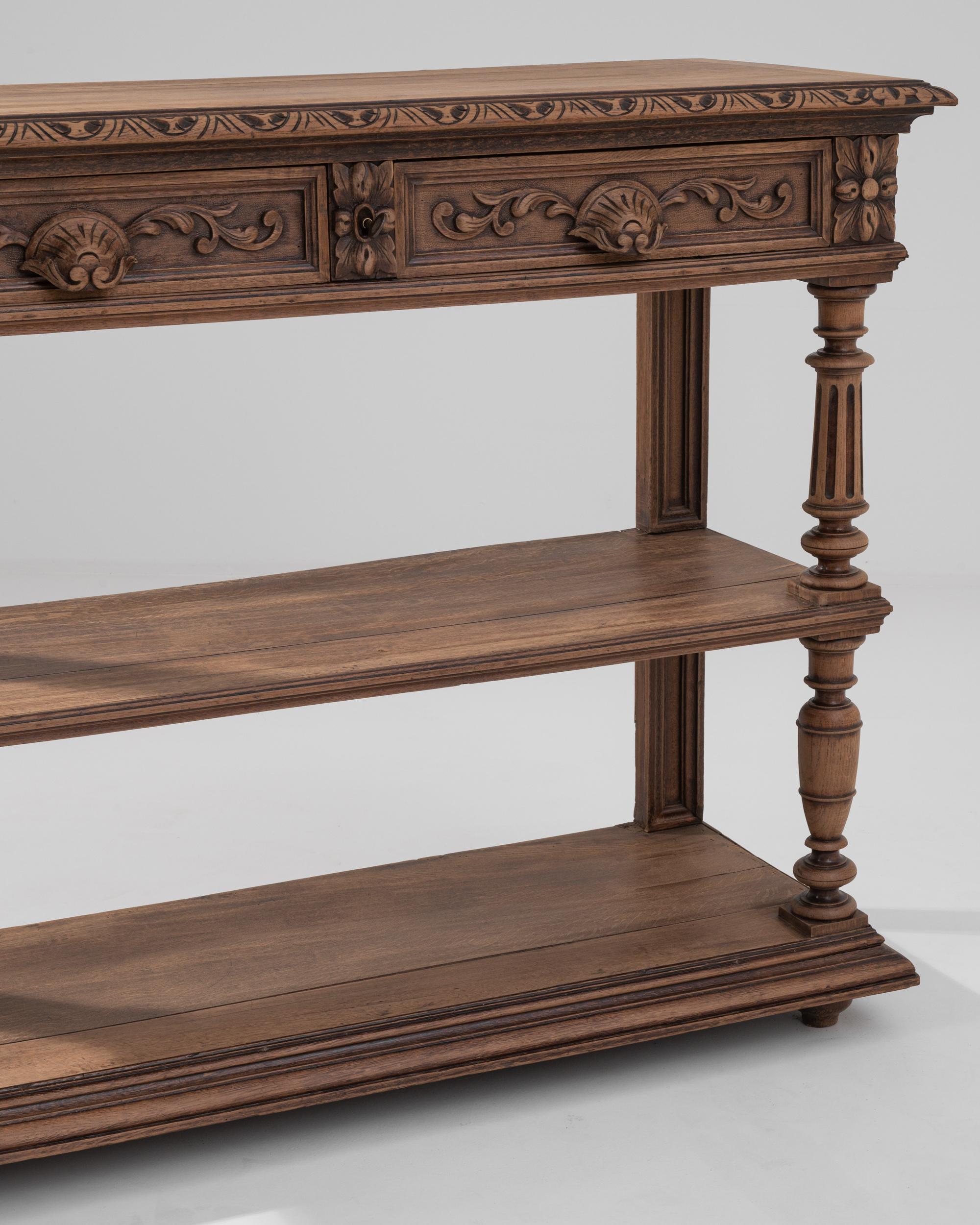 19th Century French Oak Console Table 3