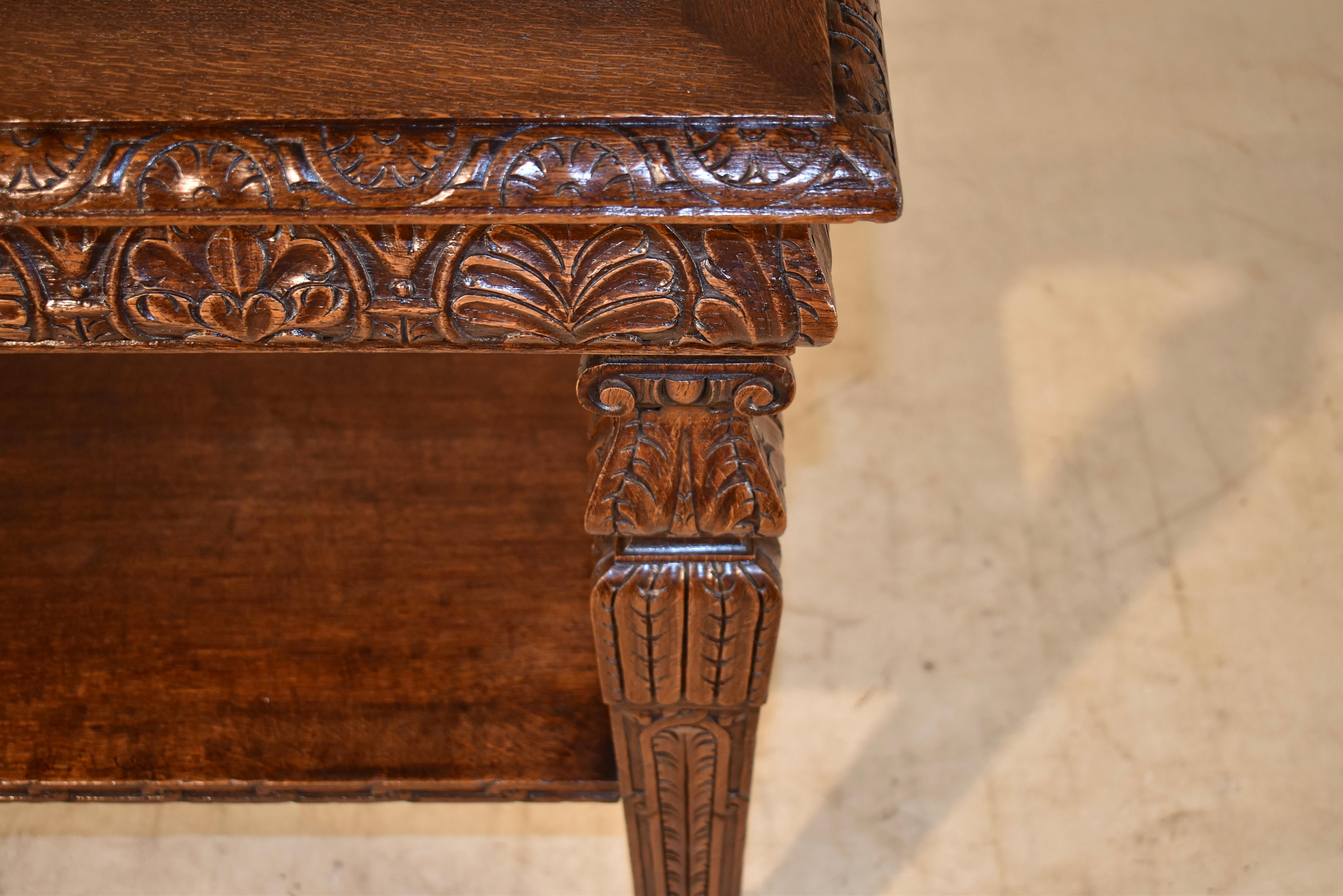 19th Century French Oak Console Table 4