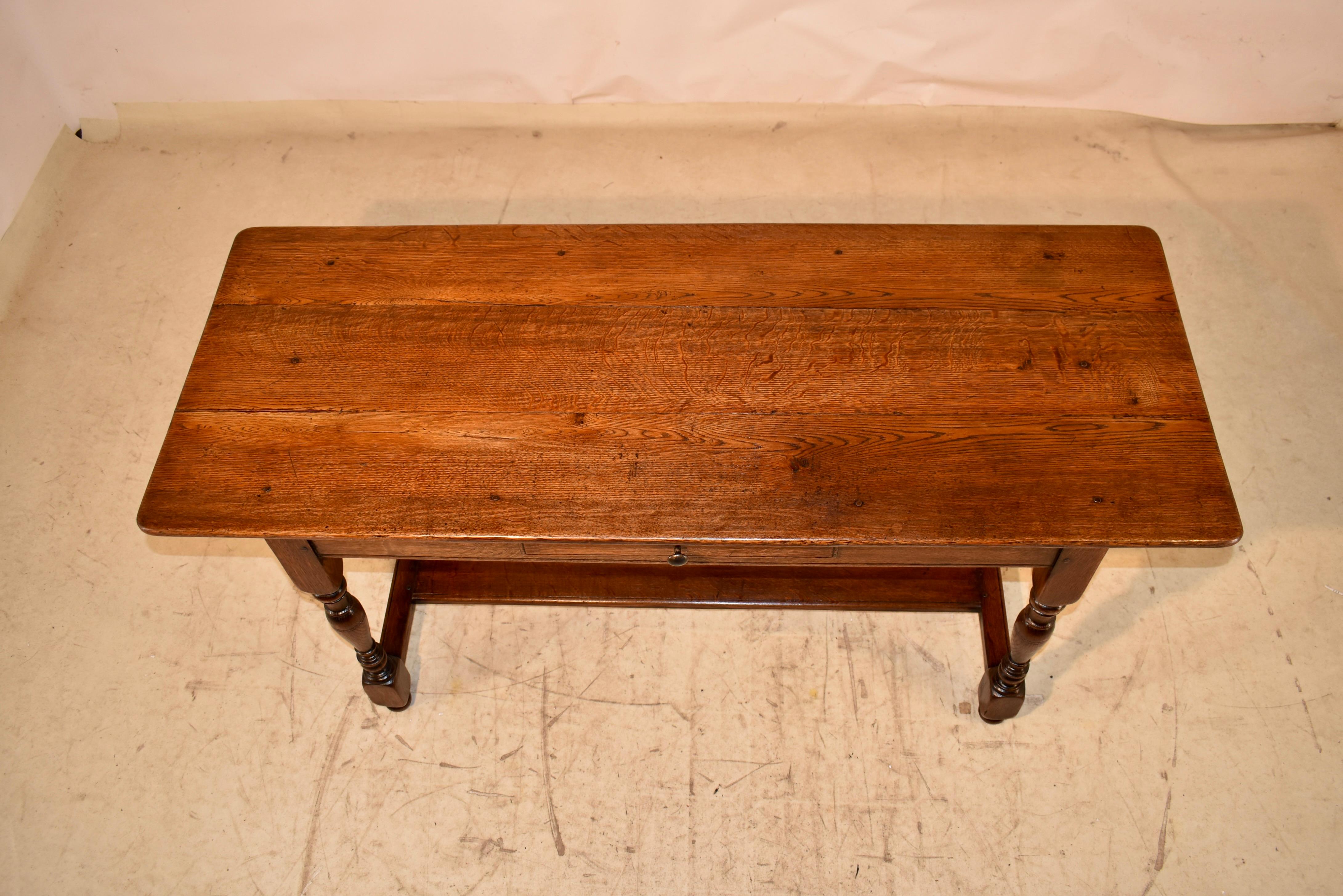 Tavolo consolle in Oak francese del XIX secolo in vendita 2