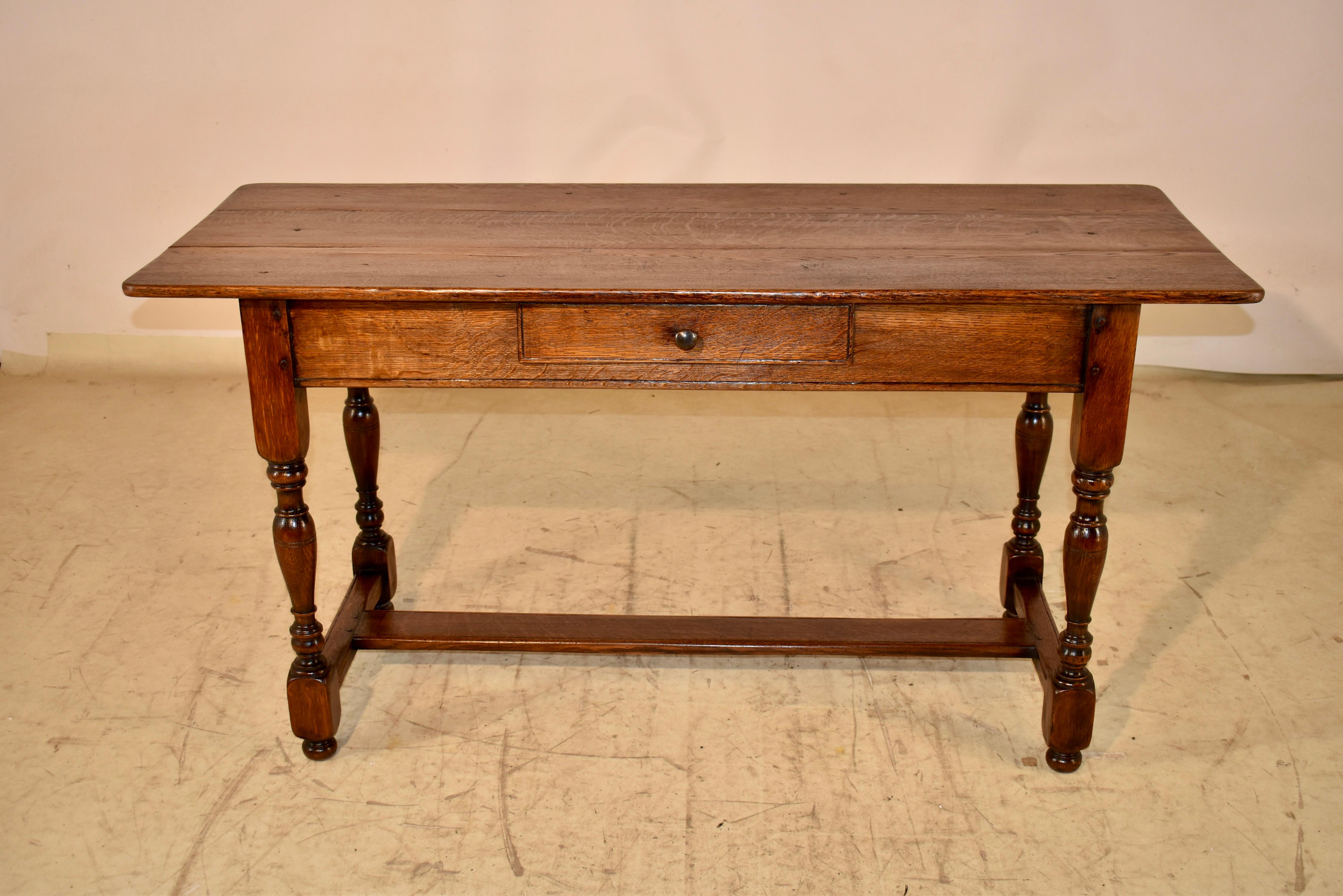 Tavolo consolle in Oak francese del XIX secolo in vendita 3