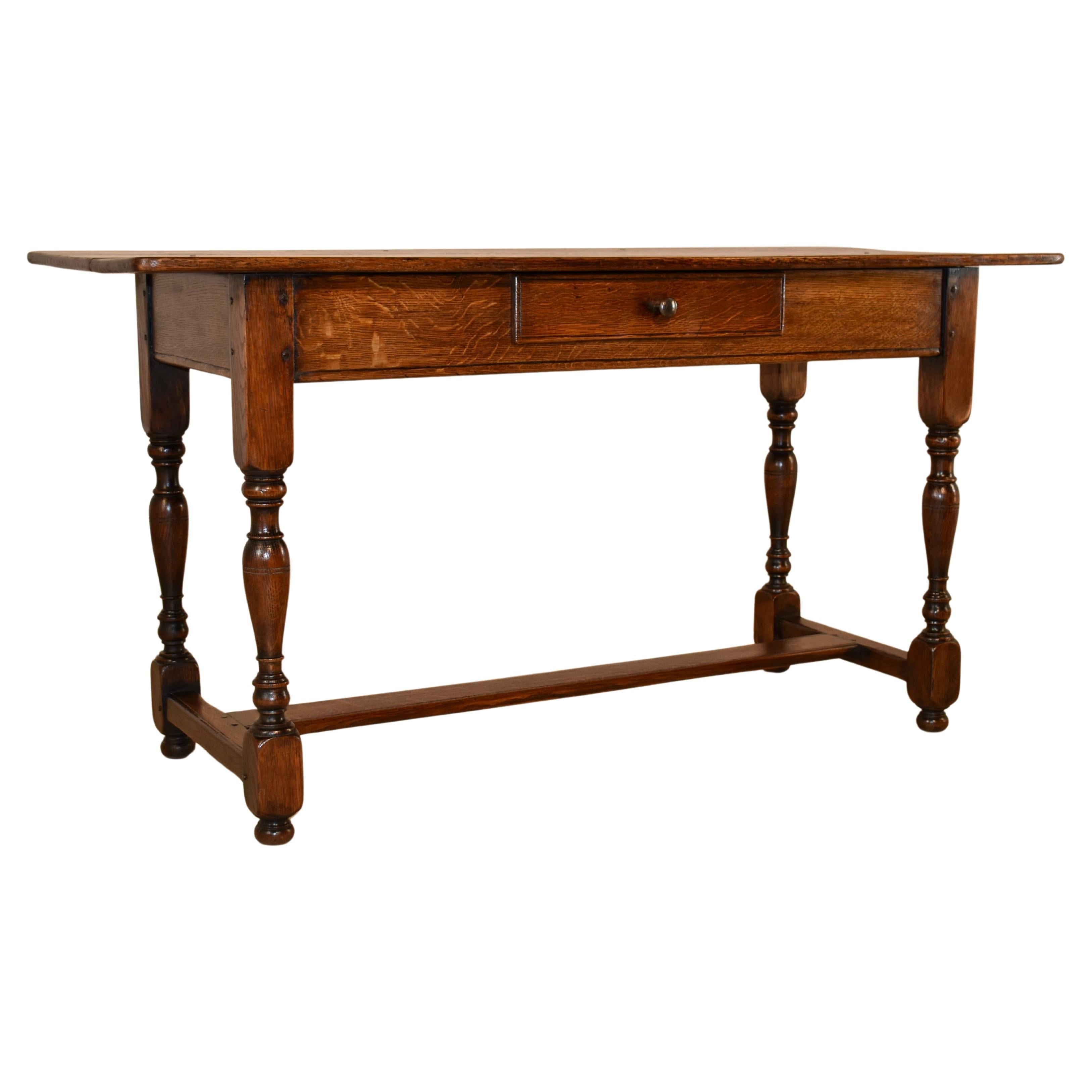 Tavolo consolle in Oak francese del XIX secolo in vendita