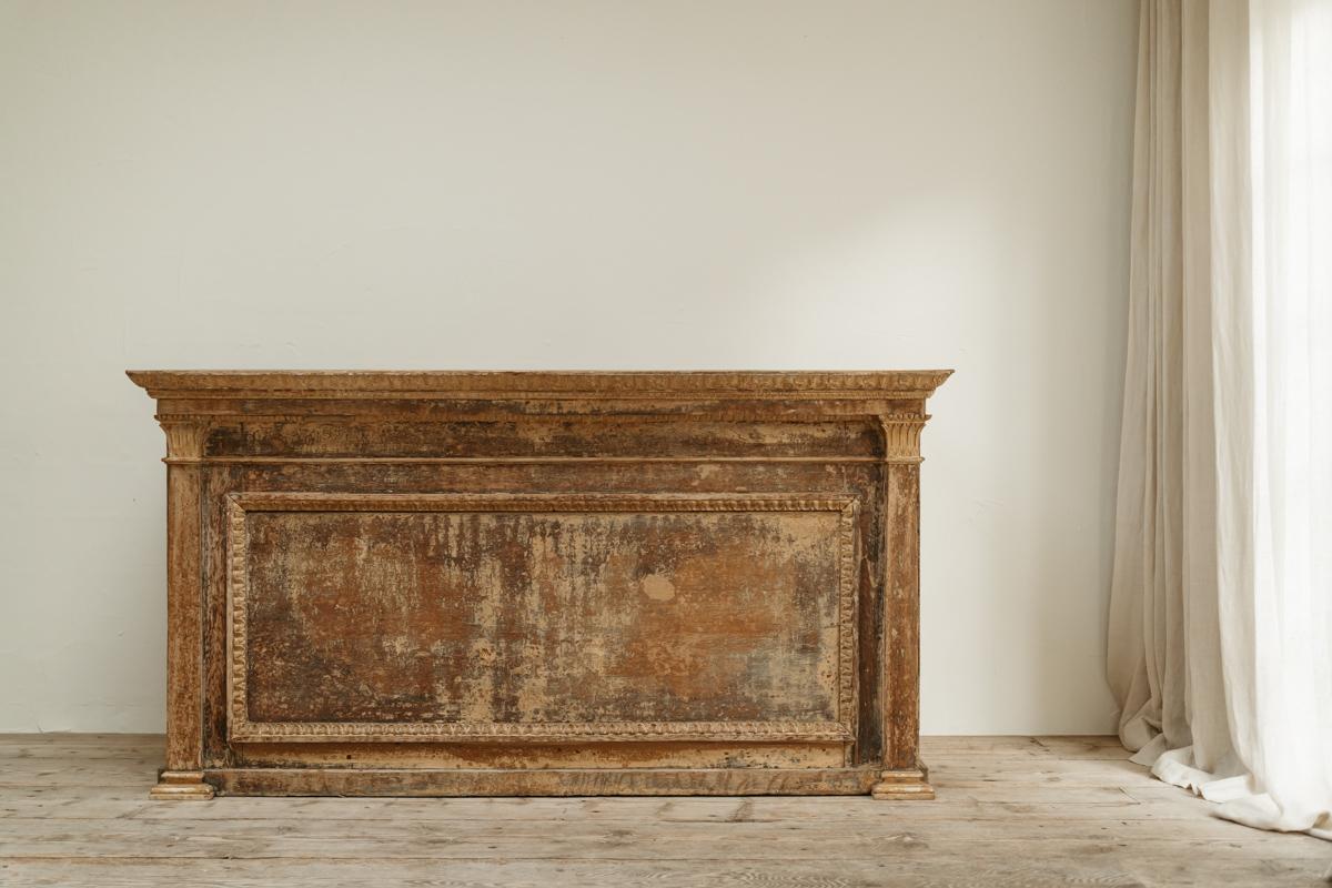 the best patina ever on this French oak counter ... 