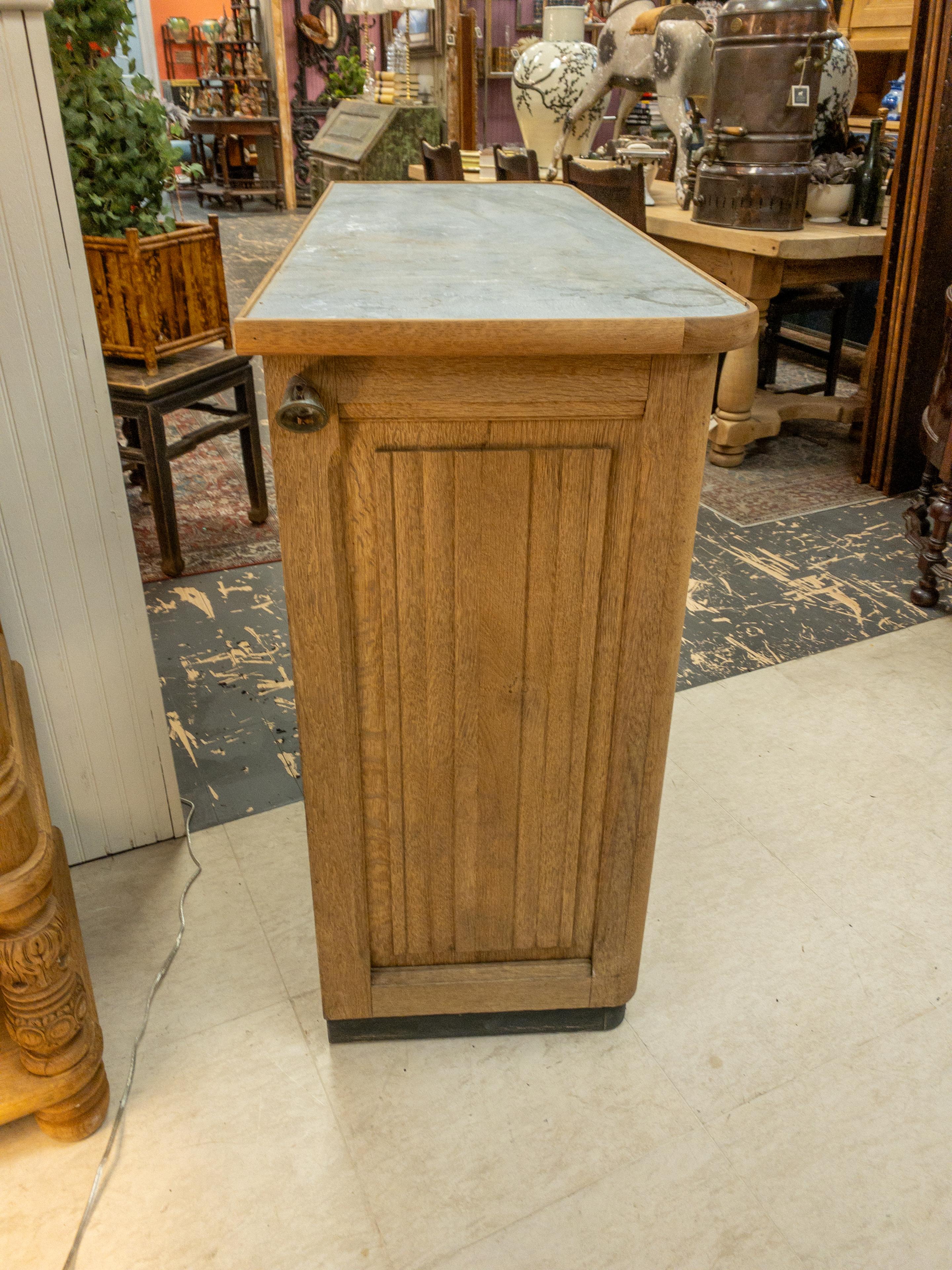 19th Century French Oak Counter In Good Condition In Houston, TX