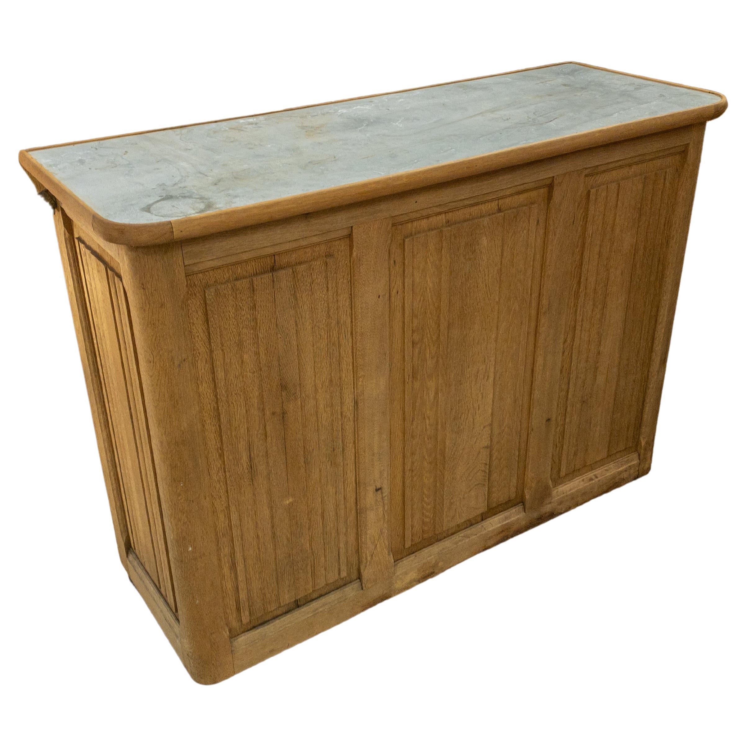 19th Century French Oak Counter For Sale