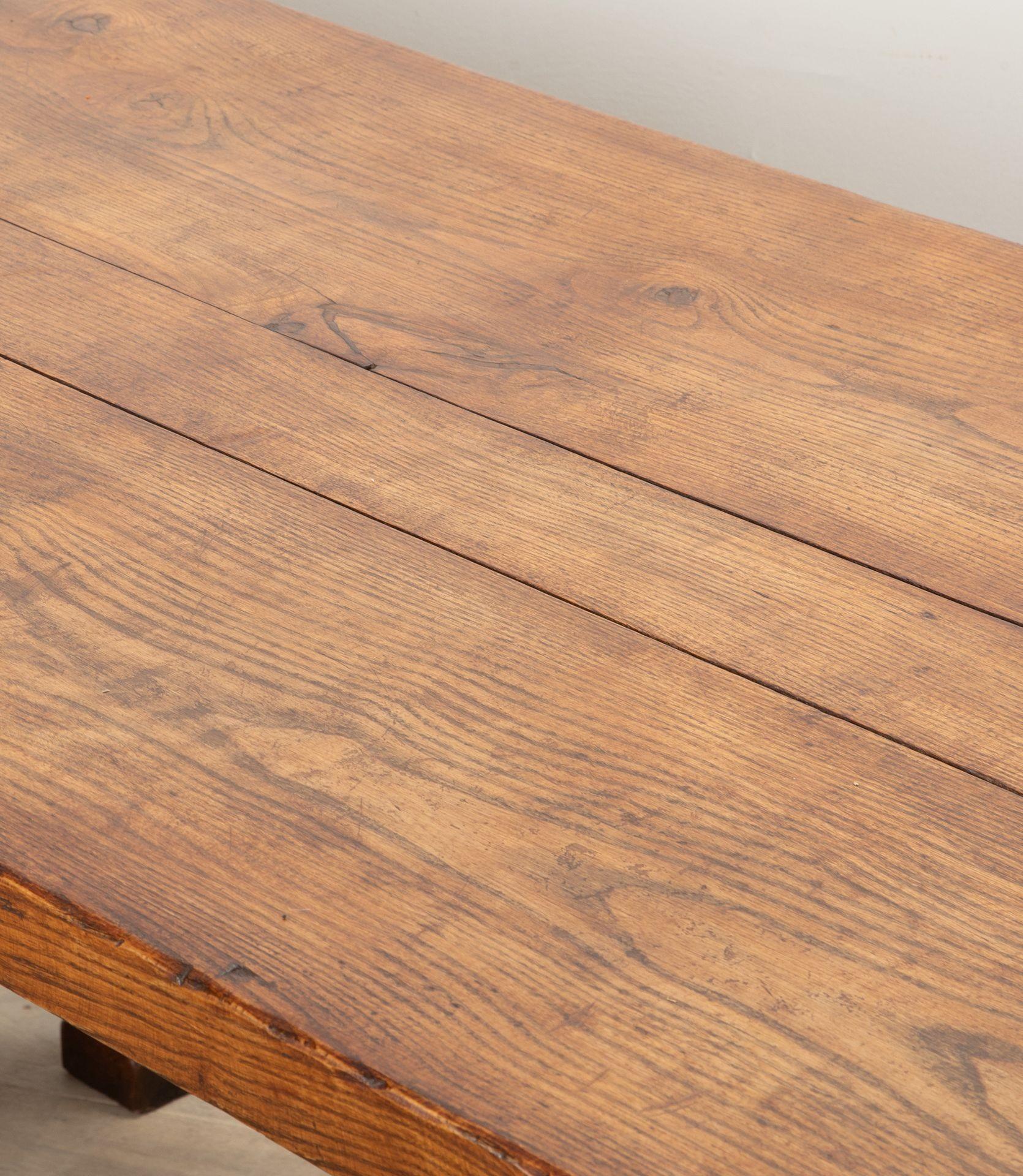 19th Century French Oak Country Farmhouse Table im Zustand „Gut“ im Angebot in Gloucestershire, GB