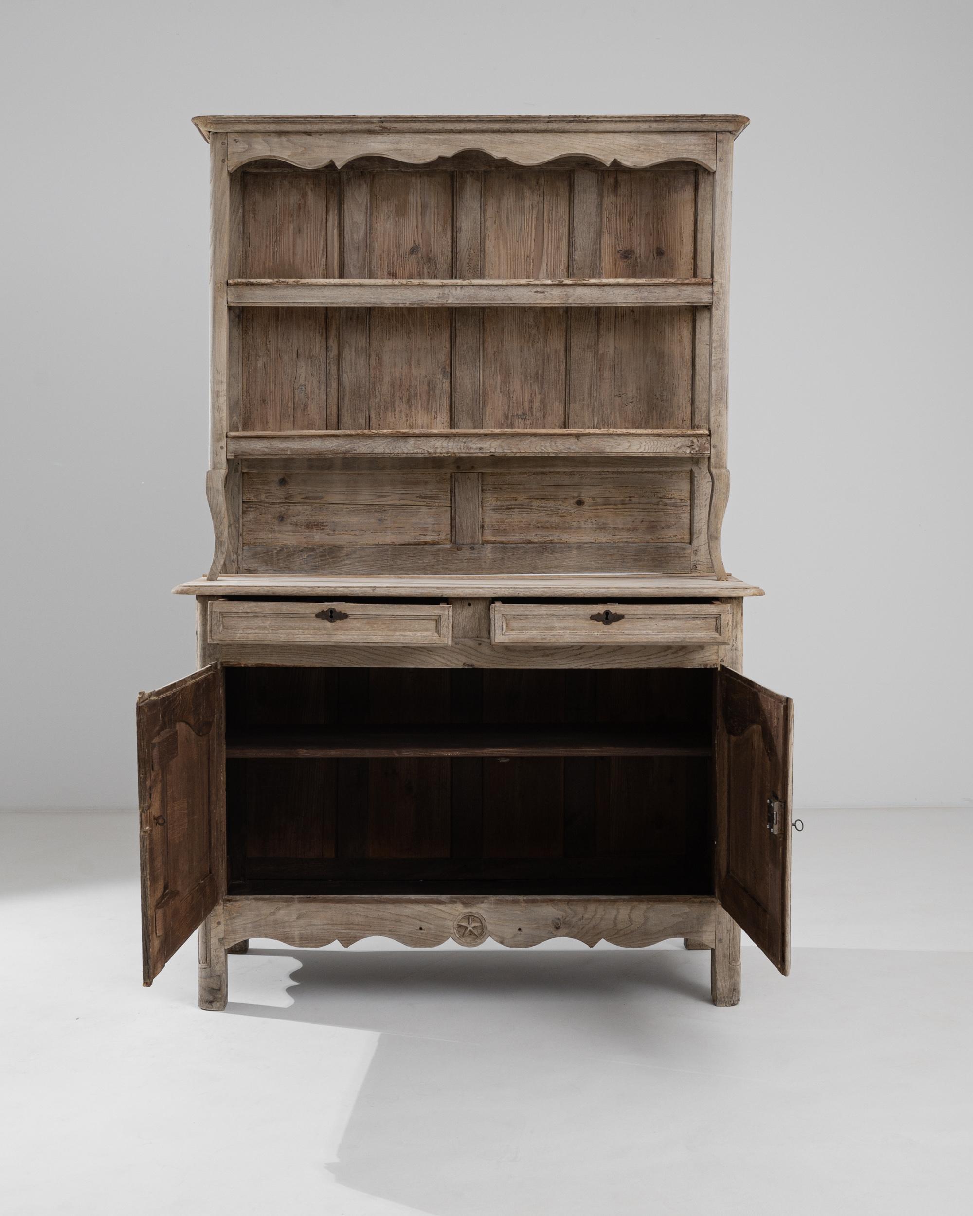 French Provincial 19th Century French Oak Cupboard