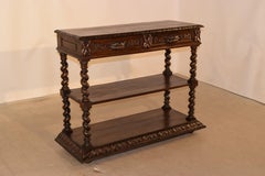 19th Century French Oak Dessert Buffet