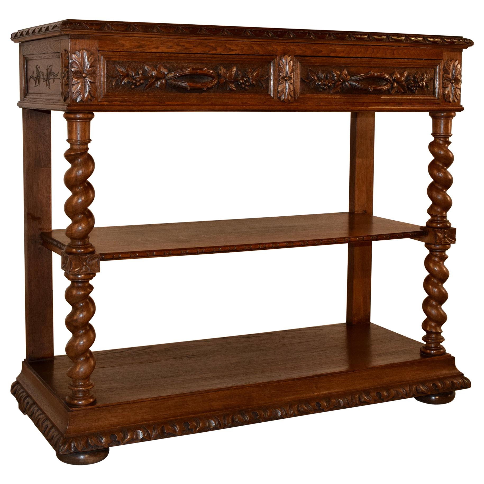 19th Century French Oak Dessert Buffet