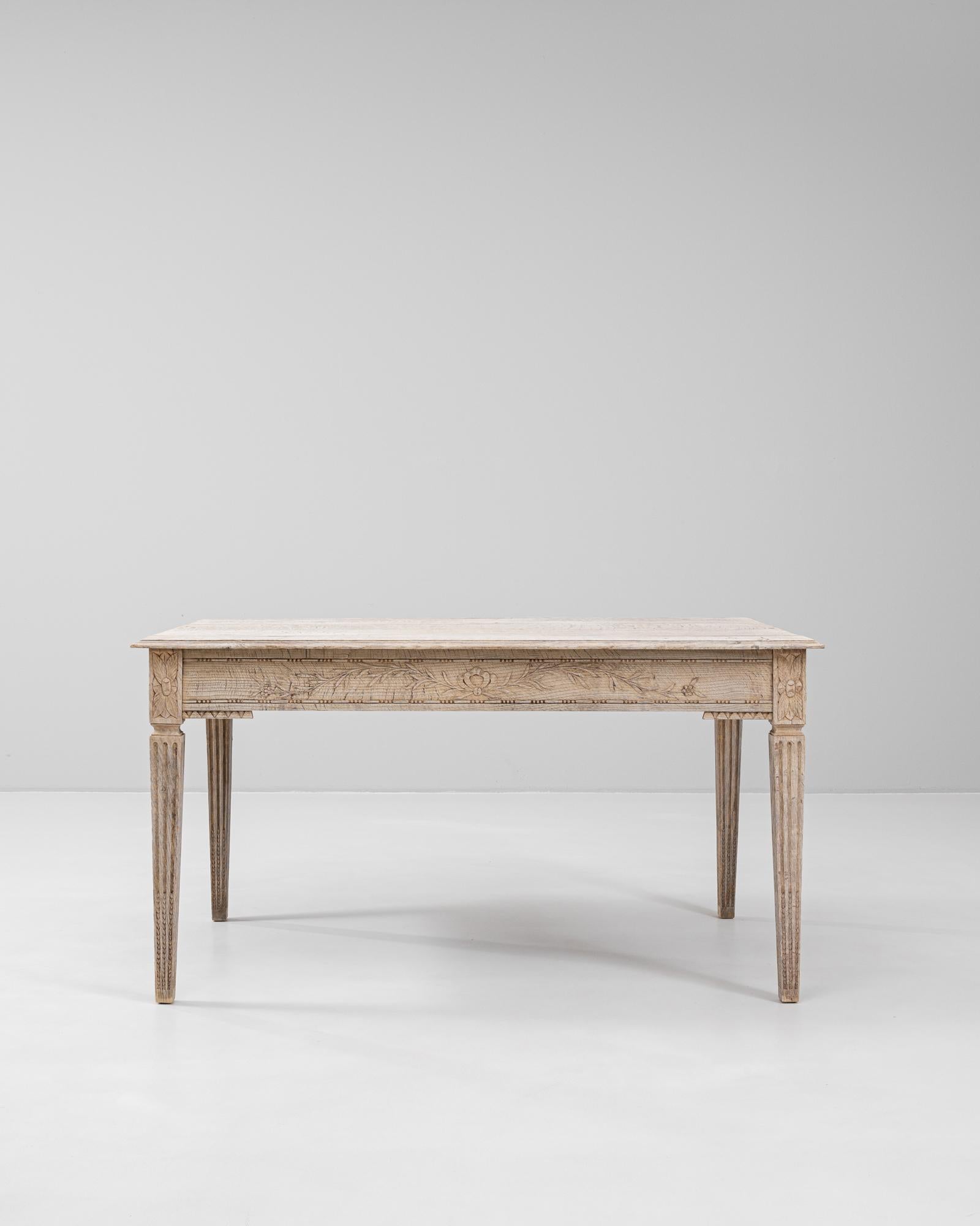 Table de salle à manger en chêne français du XIXe siècle en vente 6