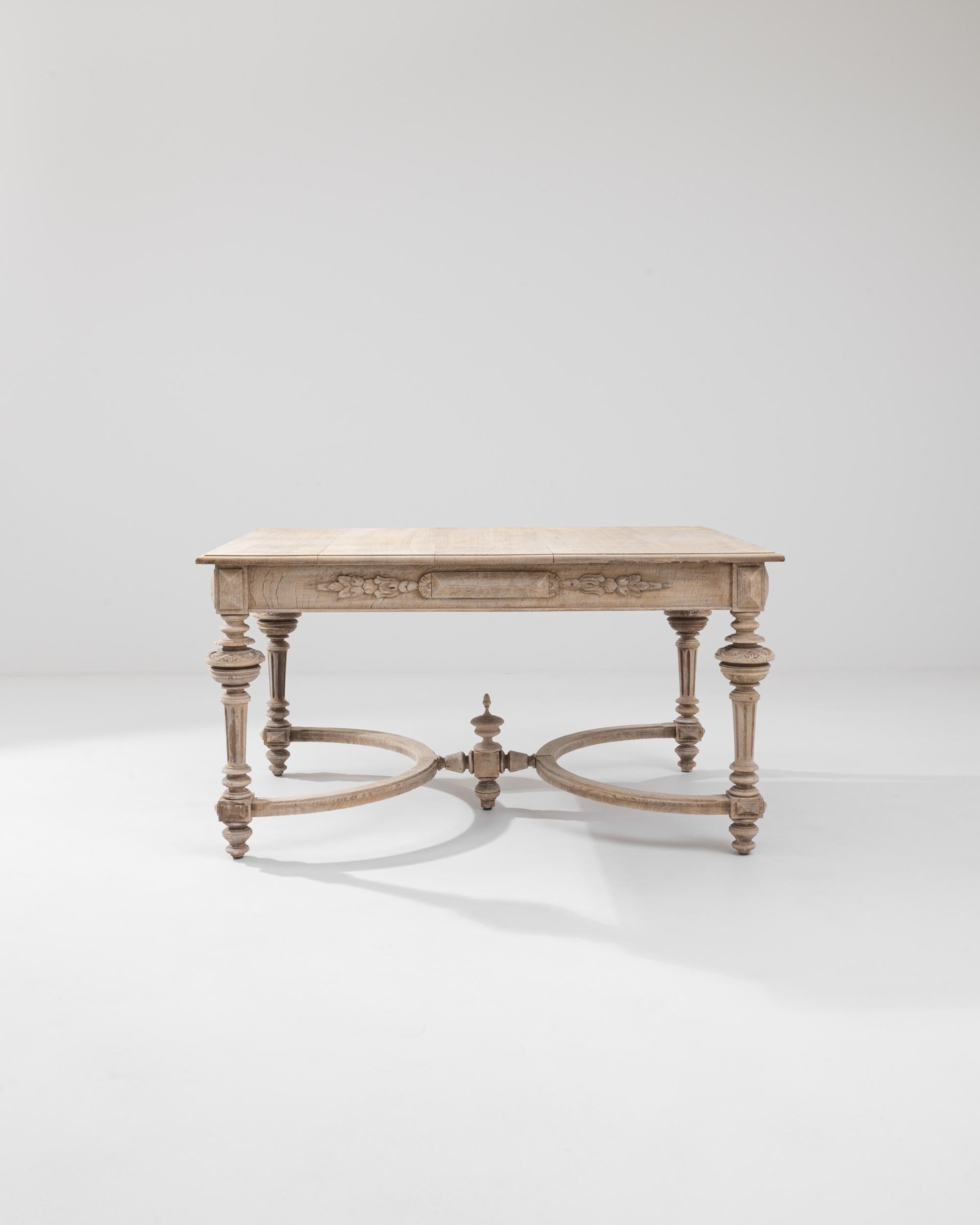 French Provincial 19th Century French Oak Dining Table