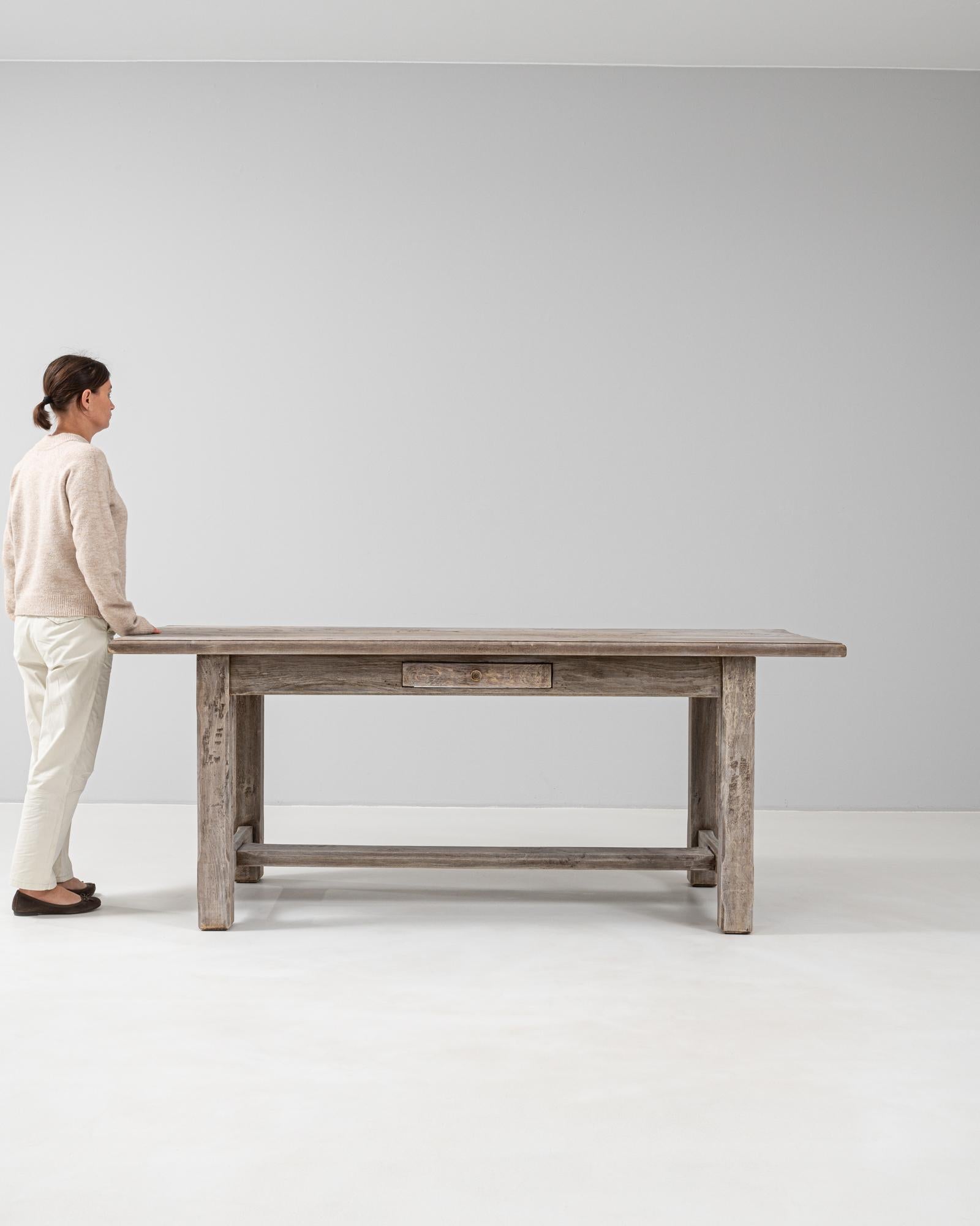 European 19th Century French Oak Dining Table For Sale