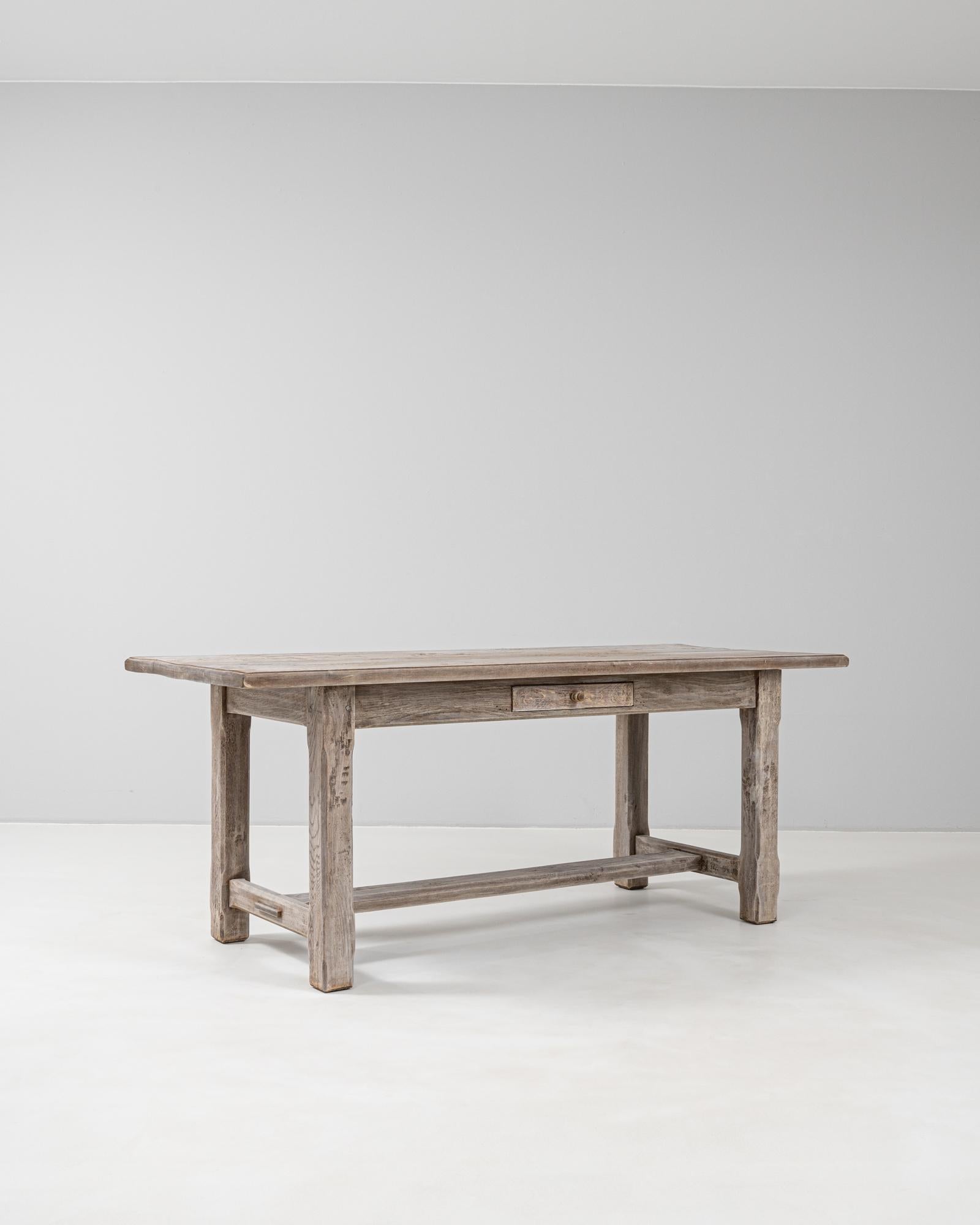 19th Century French Oak Dining Table In Good Condition For Sale In High Point, NC