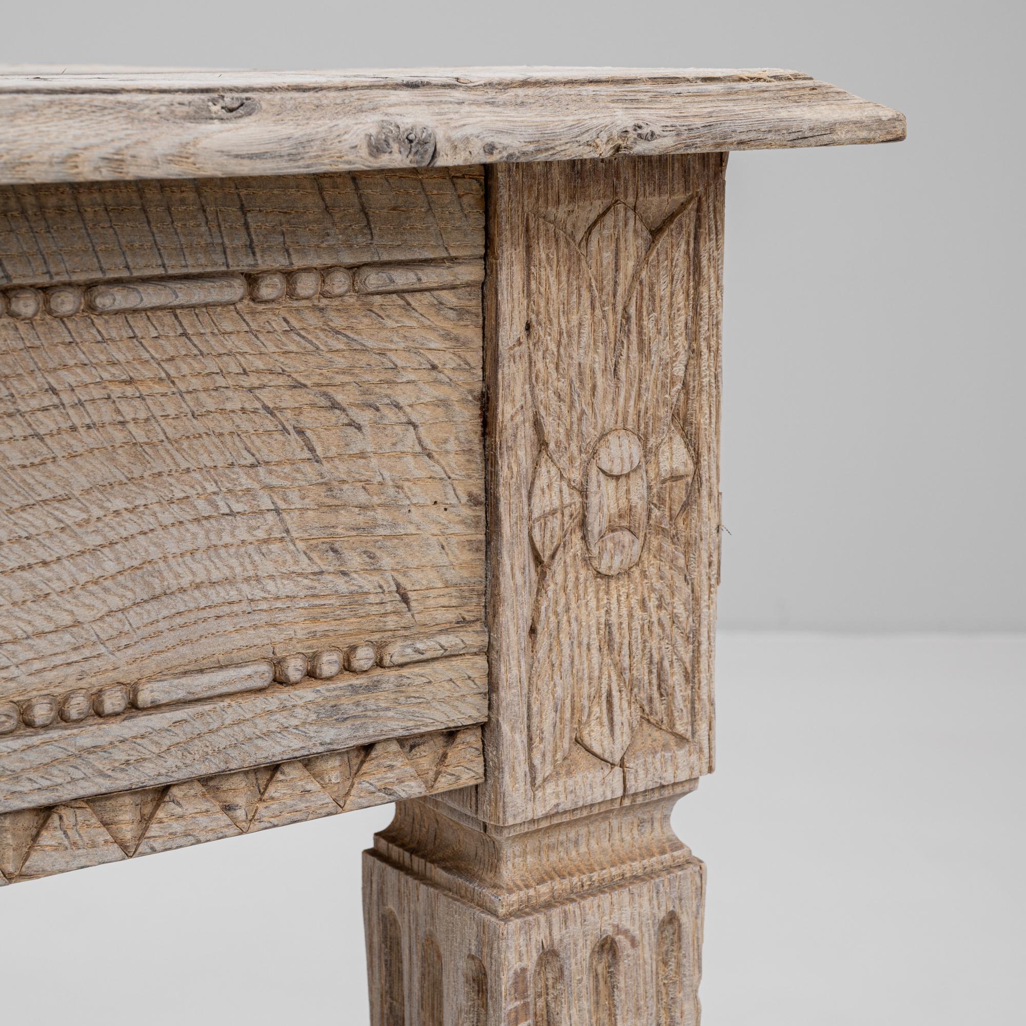 Table de salle à manger en chêne français du XIXe siècle en vente 1