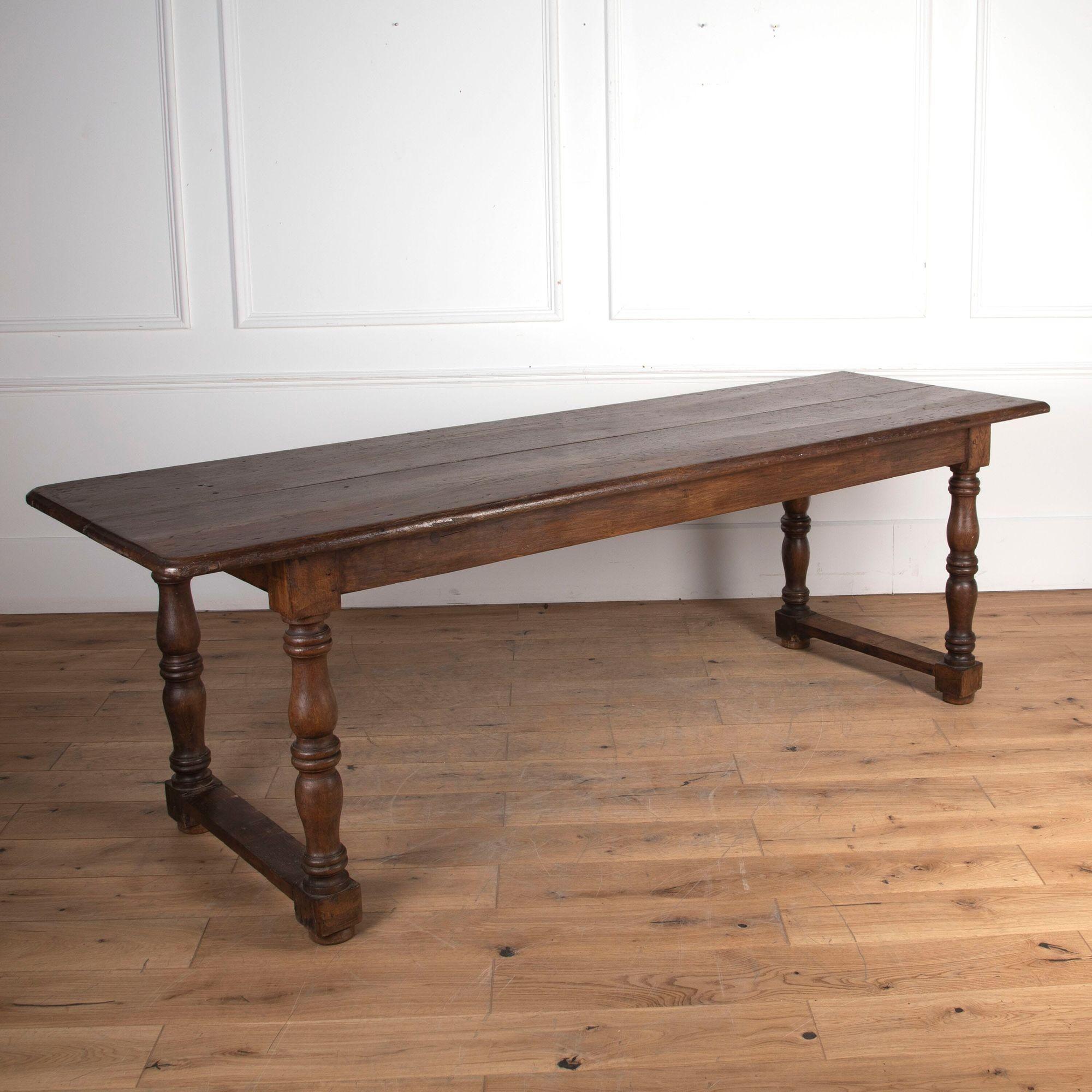 19th Century French Oak Dining Table 2
