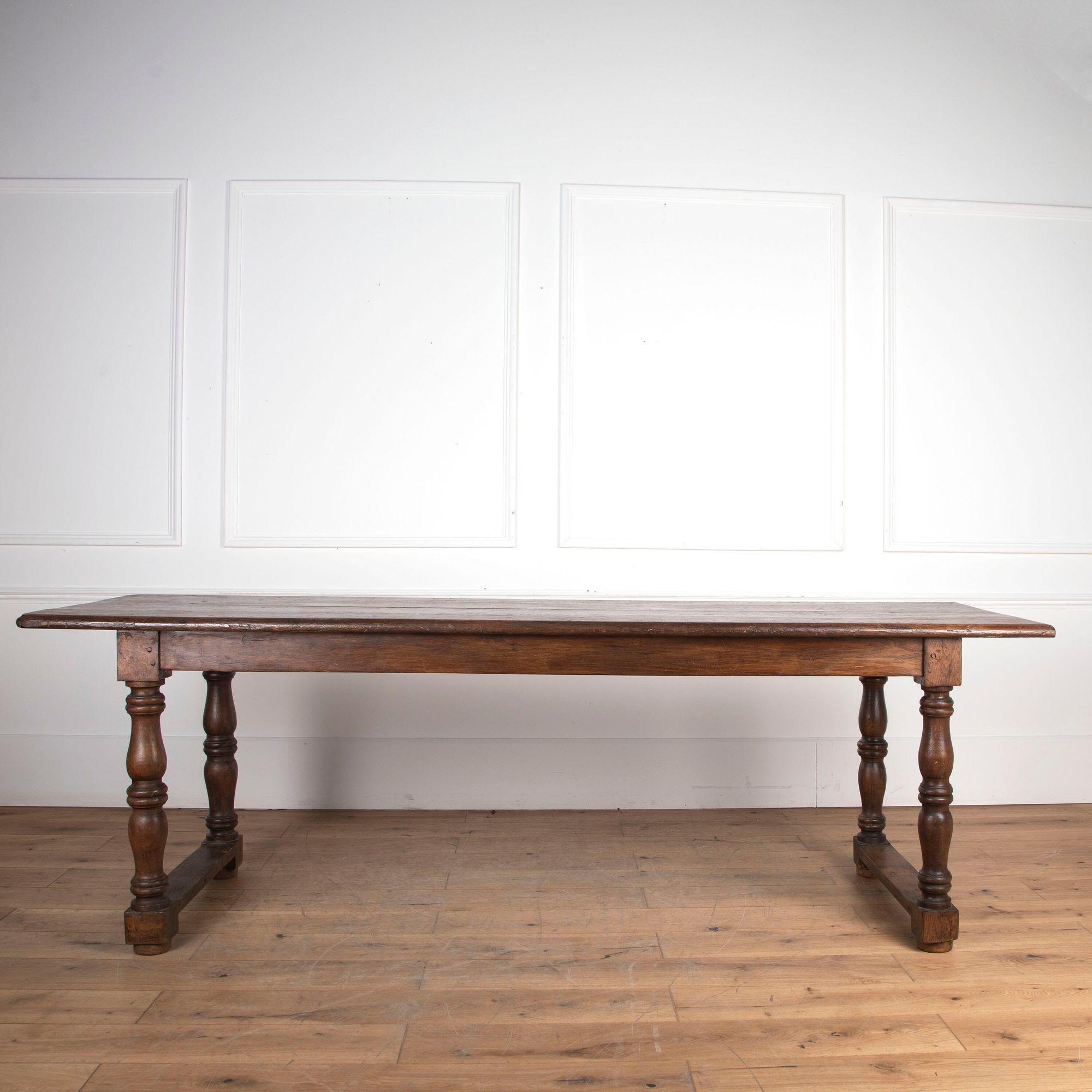 19th Century French Oak Dining Table 3