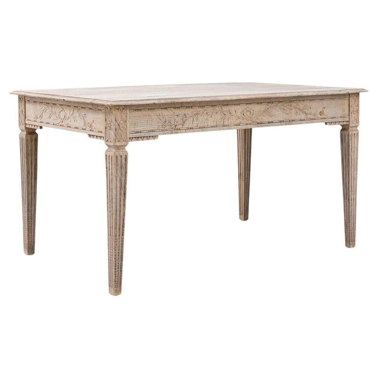 19th Century French Oak Dining Table