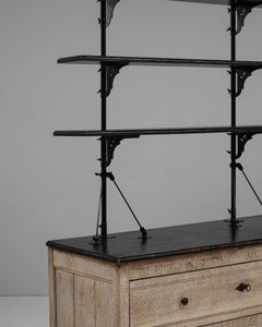 19th Century French Oak Display Cabinet