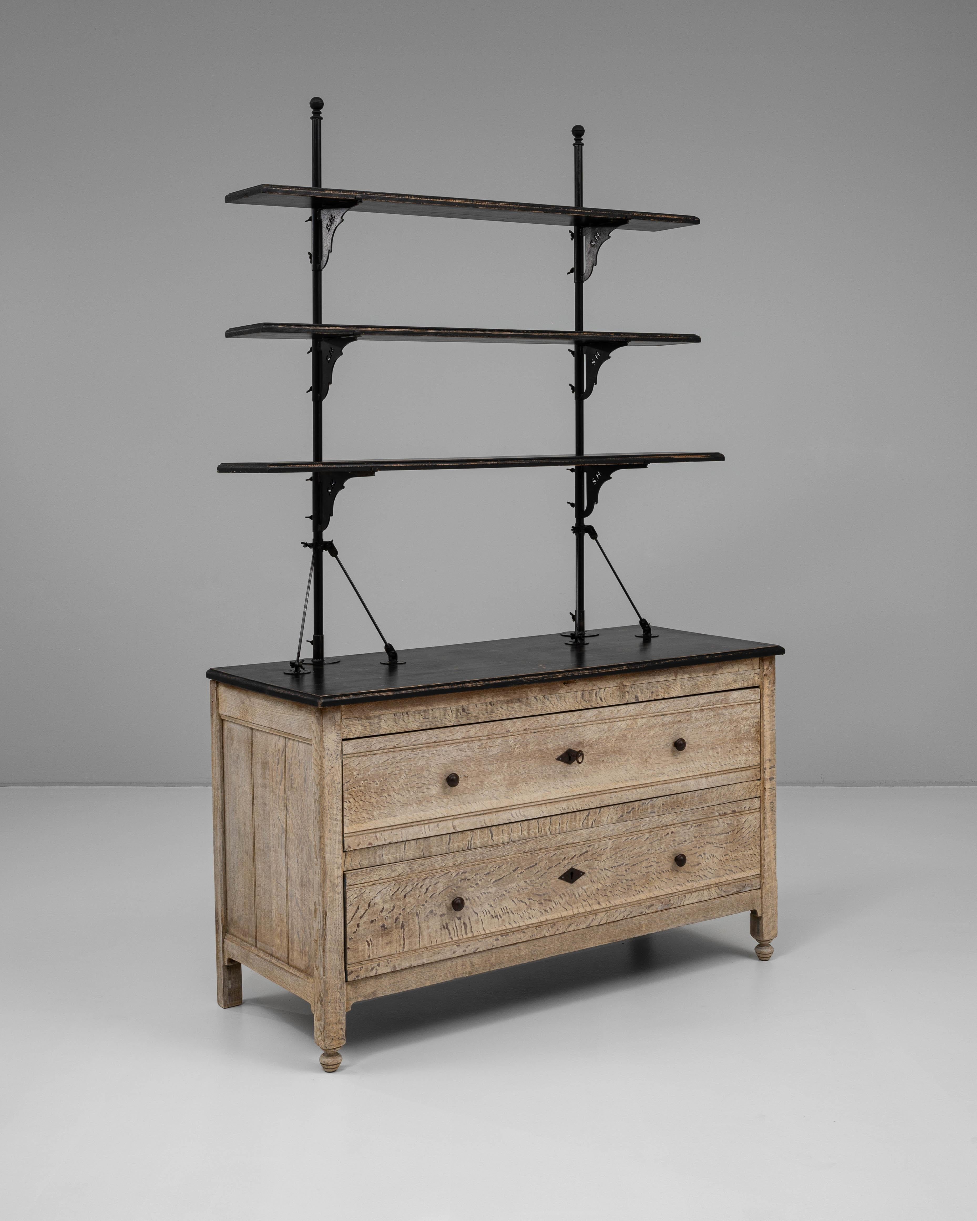 19th Century French Oak Display Cabinet For Sale 4