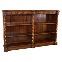 19th Century French Oak Double Bookcase