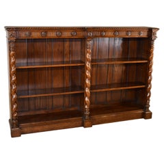 19. Jahrhundert Französisch OAK Double Bookcase