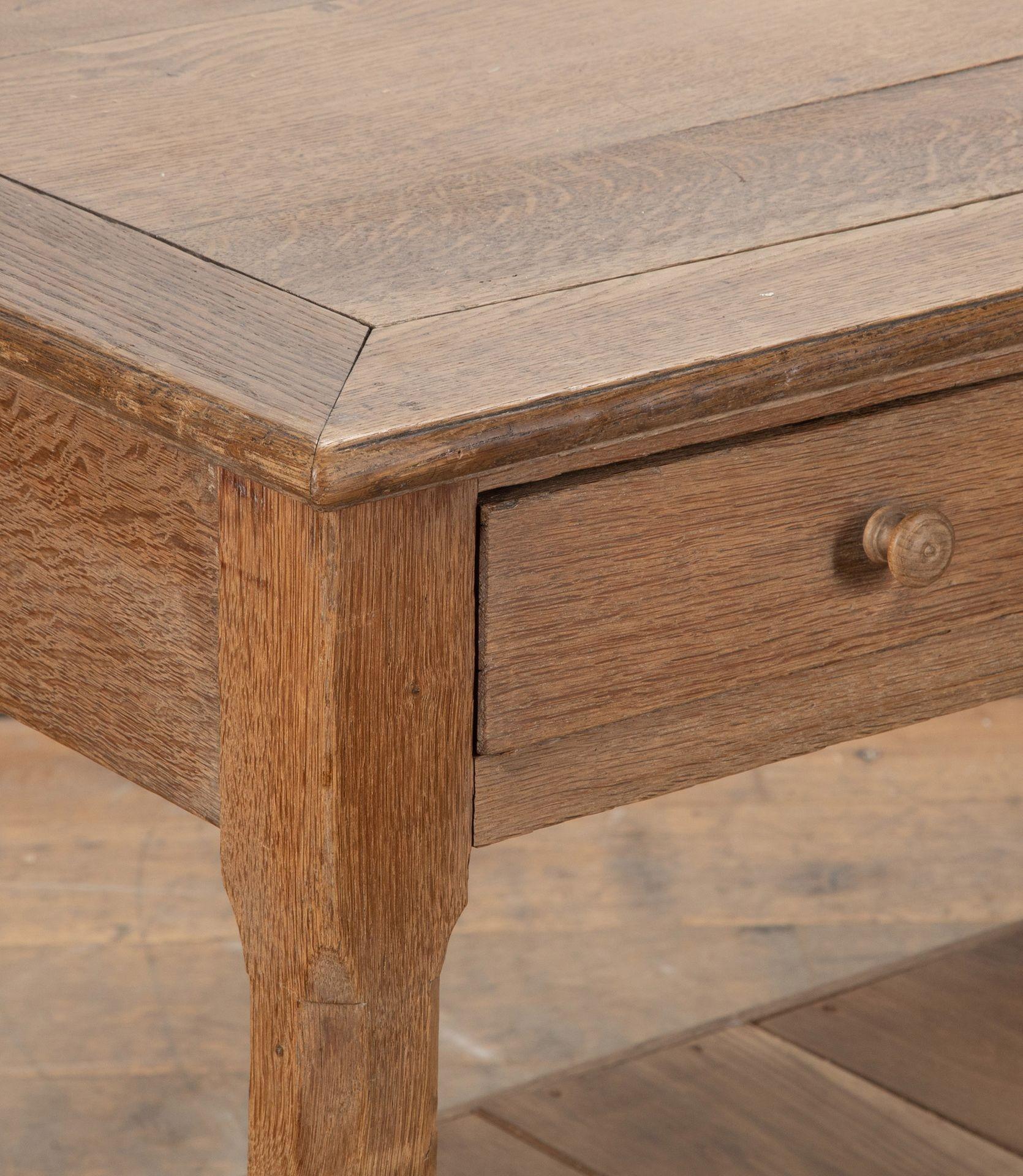 19th Century French Oak Drapers Kitchen Prep Table 2