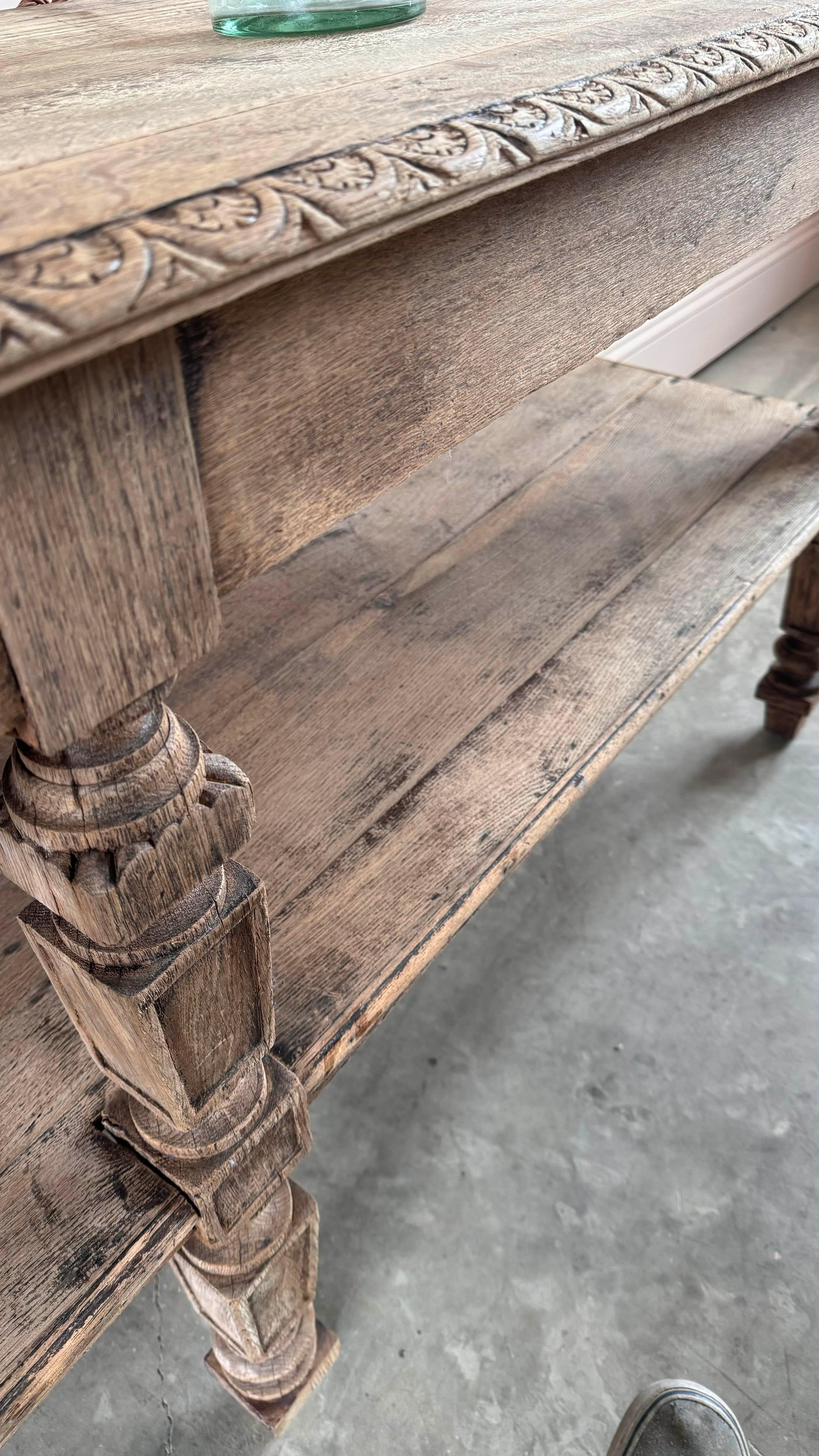 19th Century French Oak Draper's Table 6