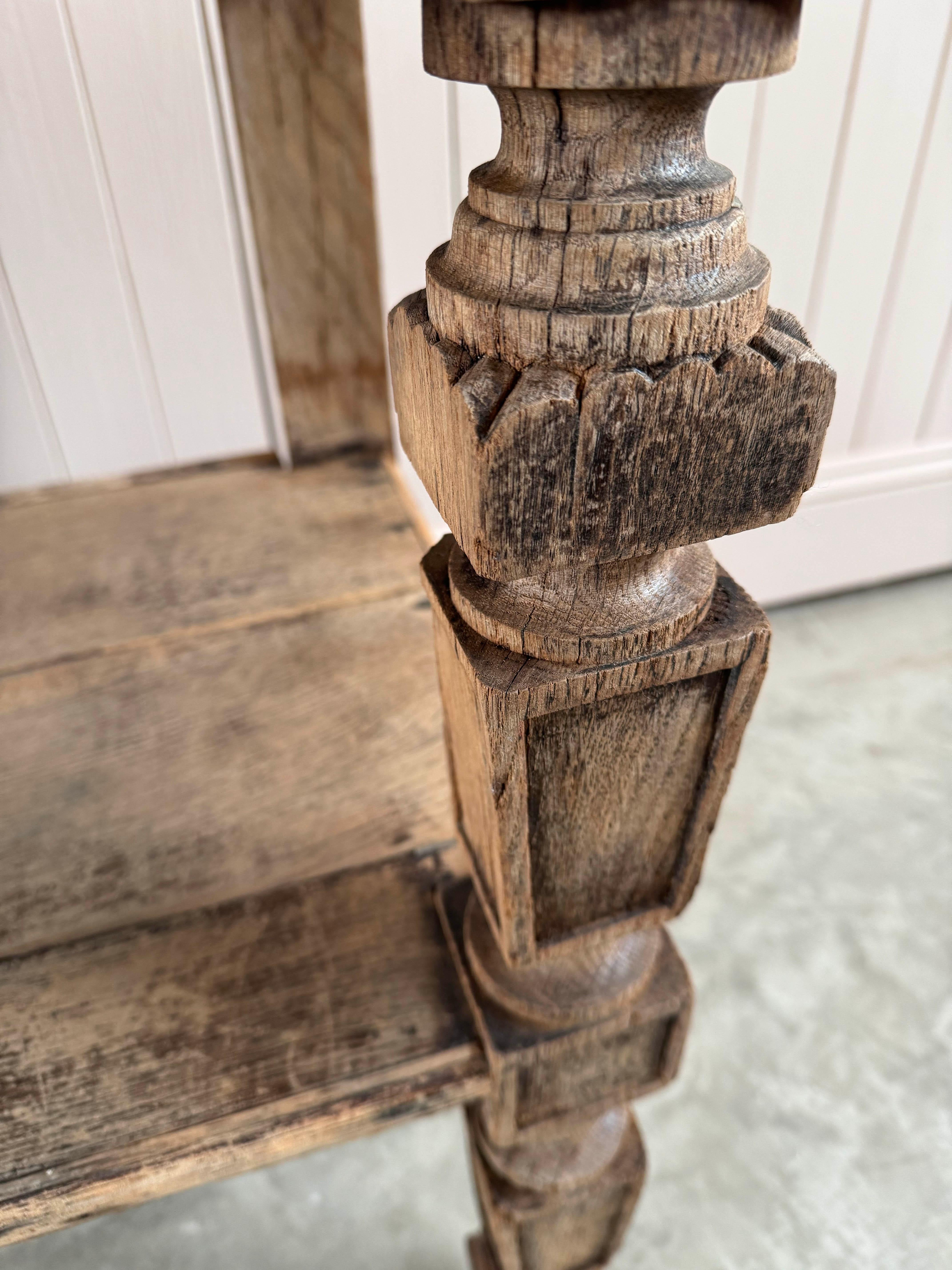19th Century French Oak Draper's Table 8