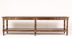 19th Century French Oak Drapers Table