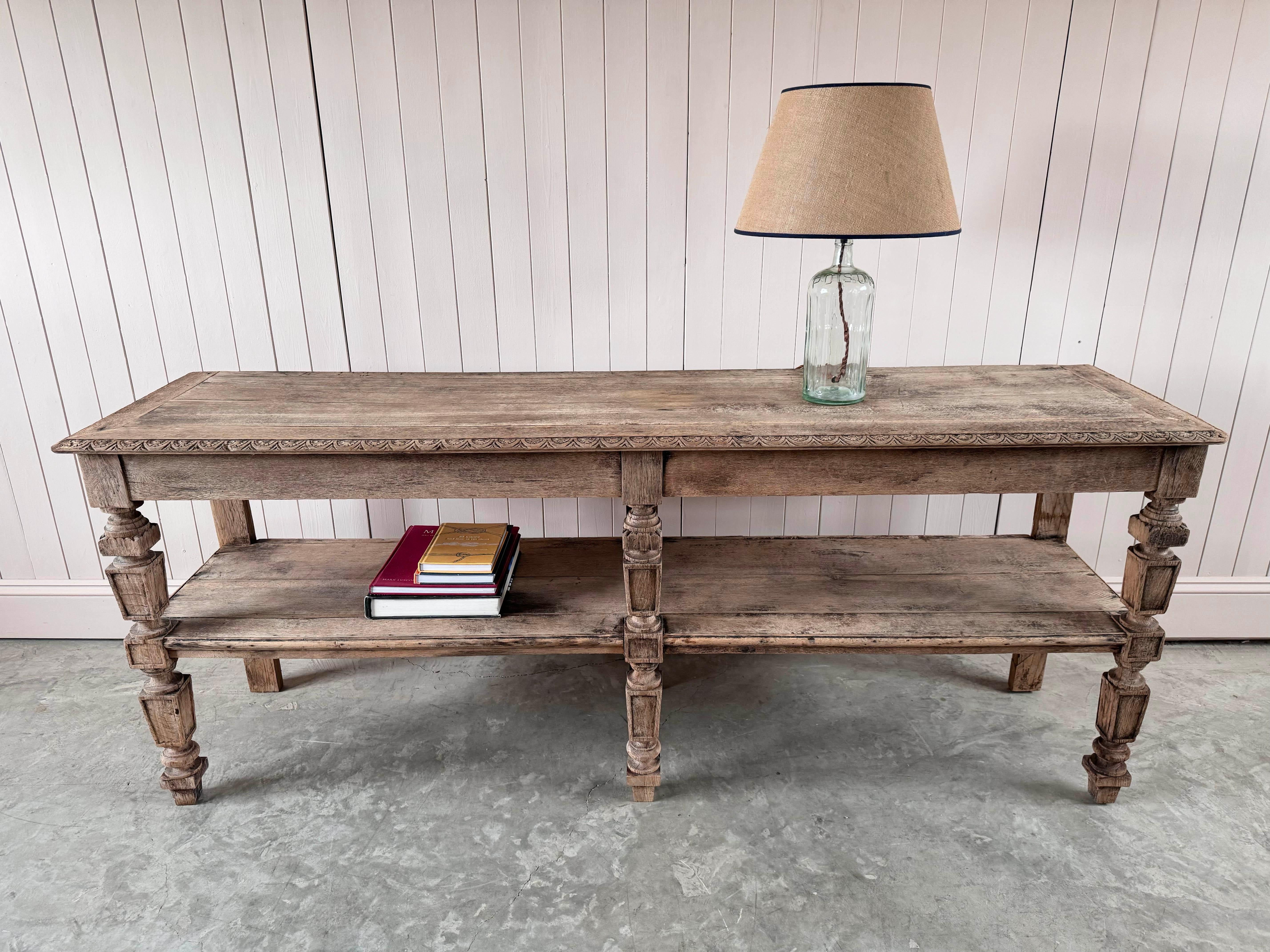 French Provincial 19th Century French Oak Draper's Table