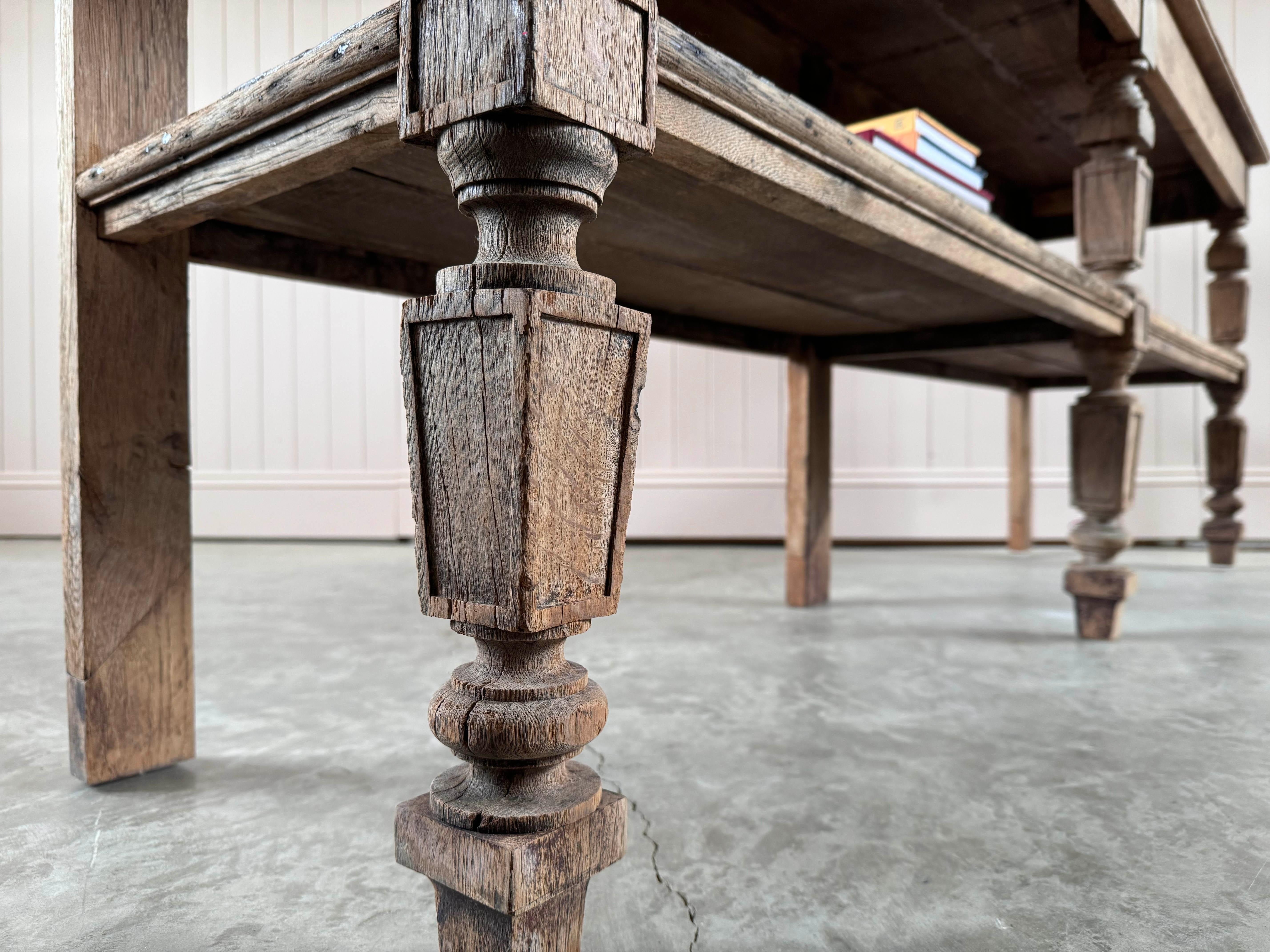 19th Century French Oak Draper's Table 5