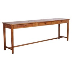 19th Century French Oak Drapers Table