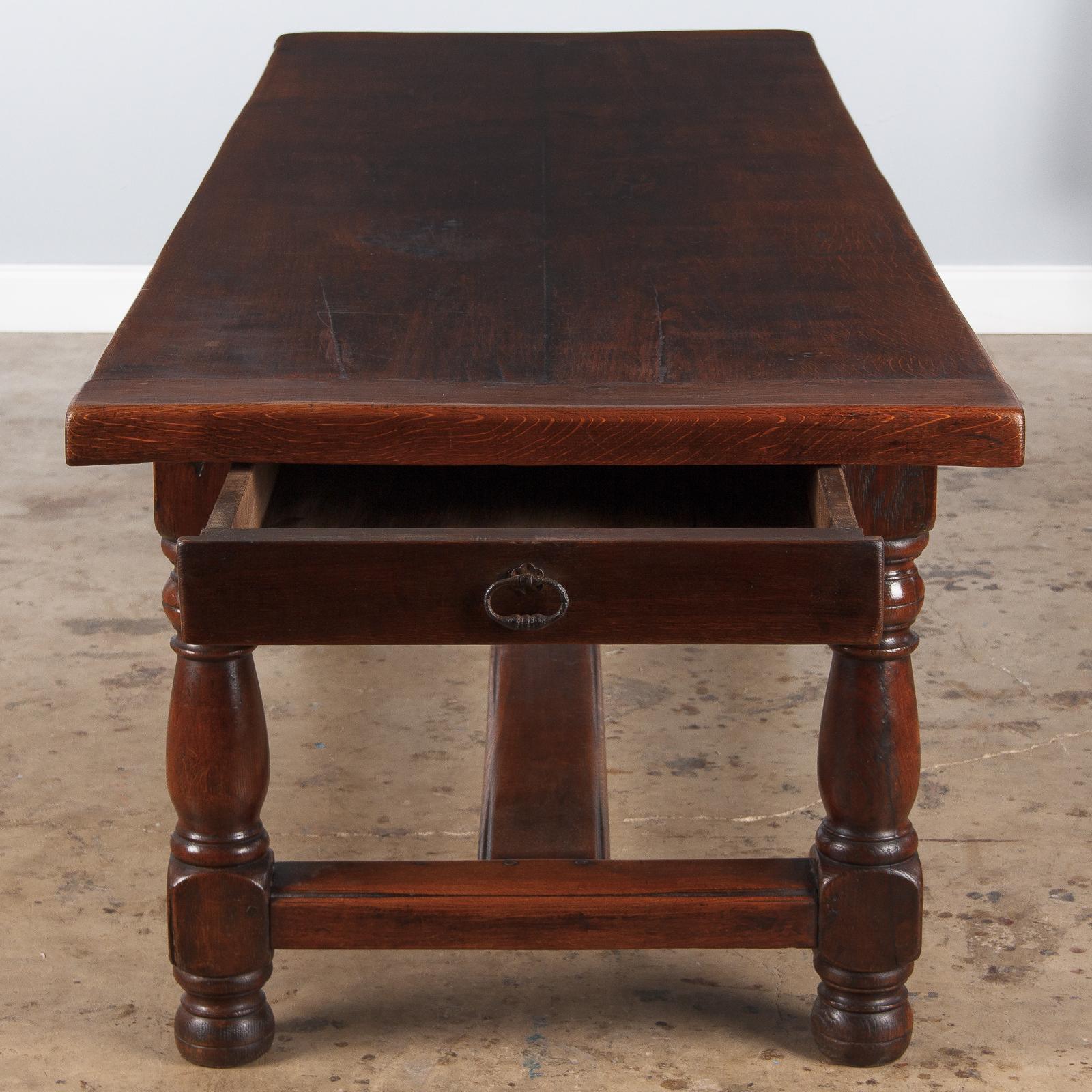 19th Century French Oak Farm Table 9