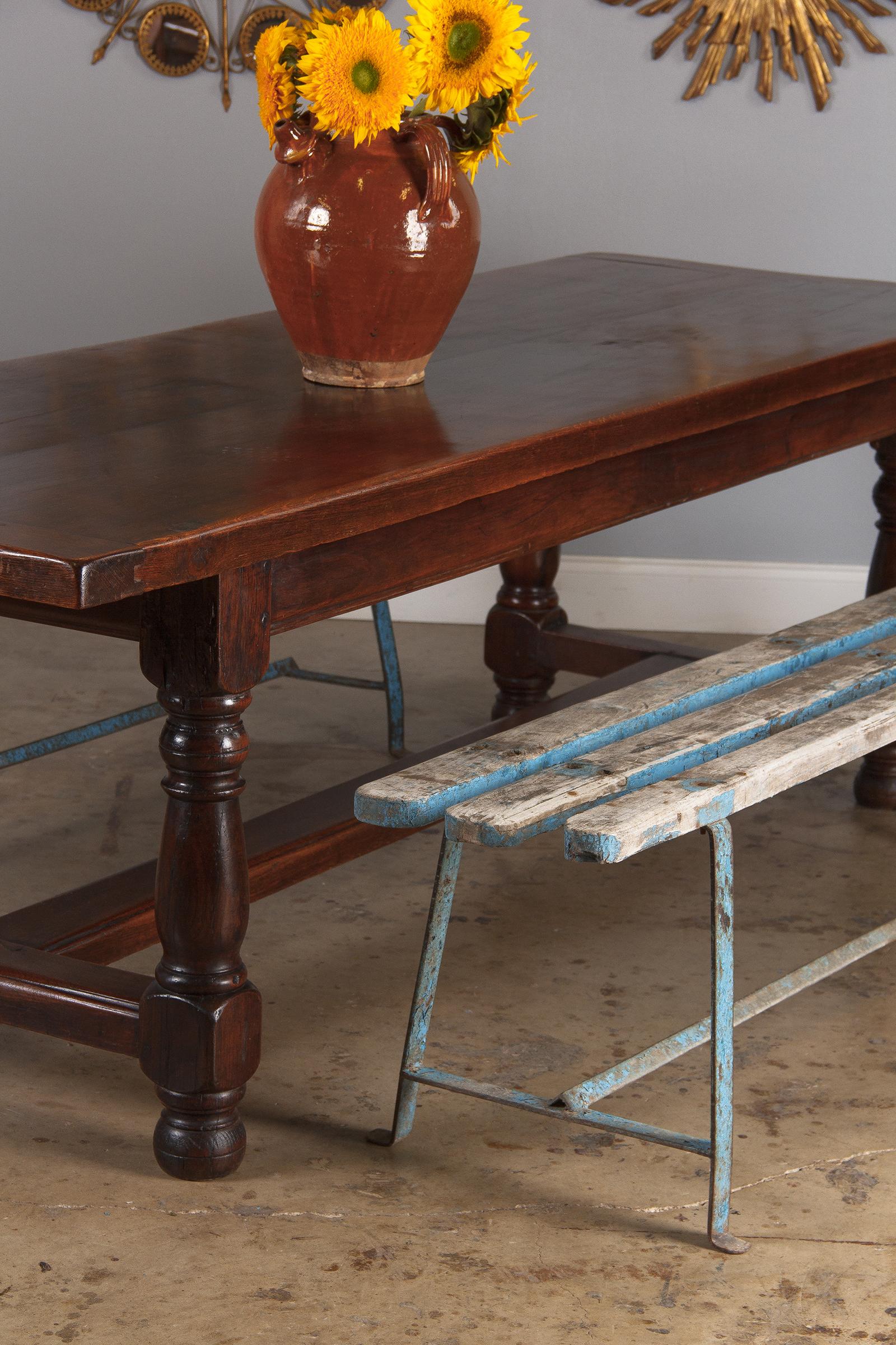 19th Century French Oak Farm Table 11