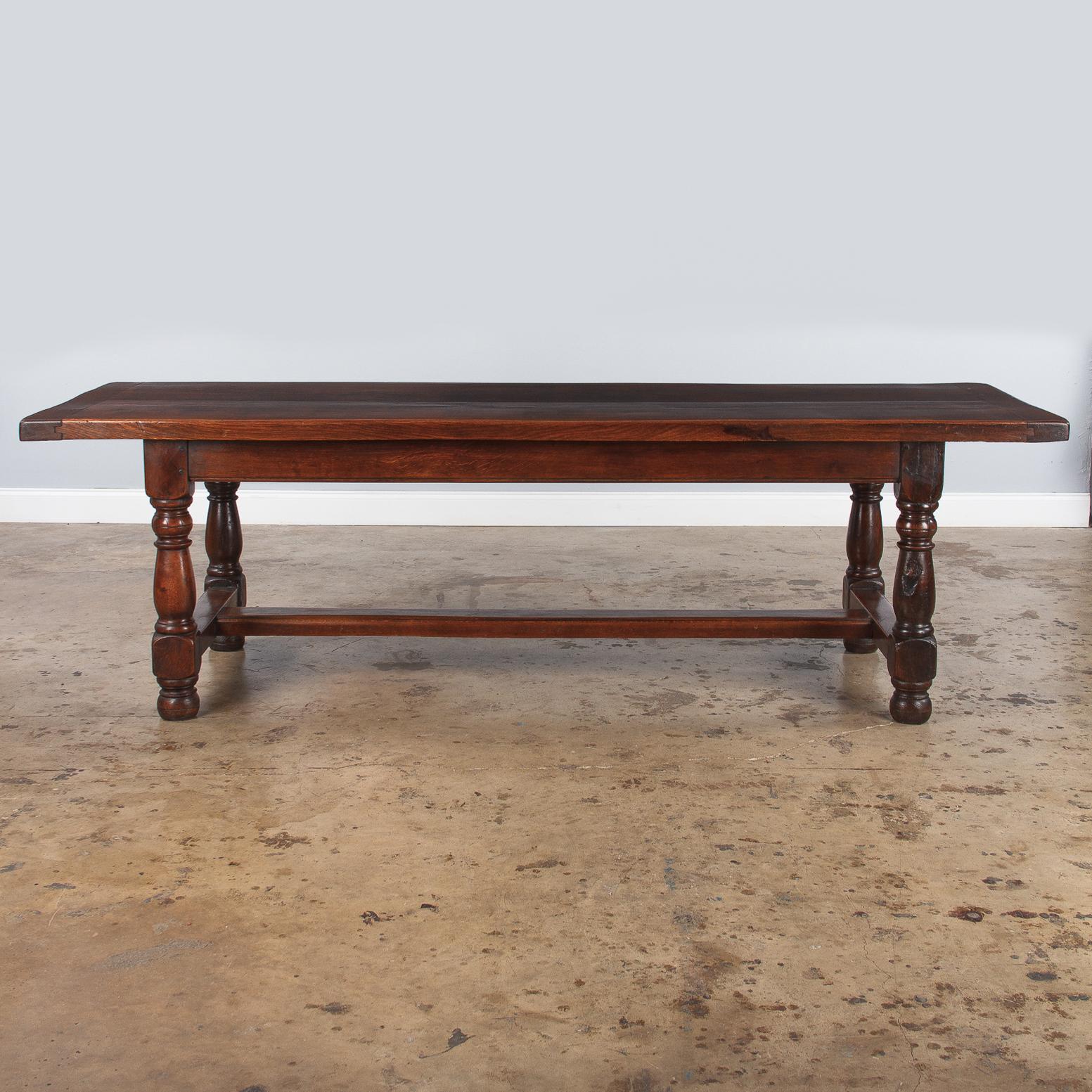 19th Century French Oak Farm Table 12