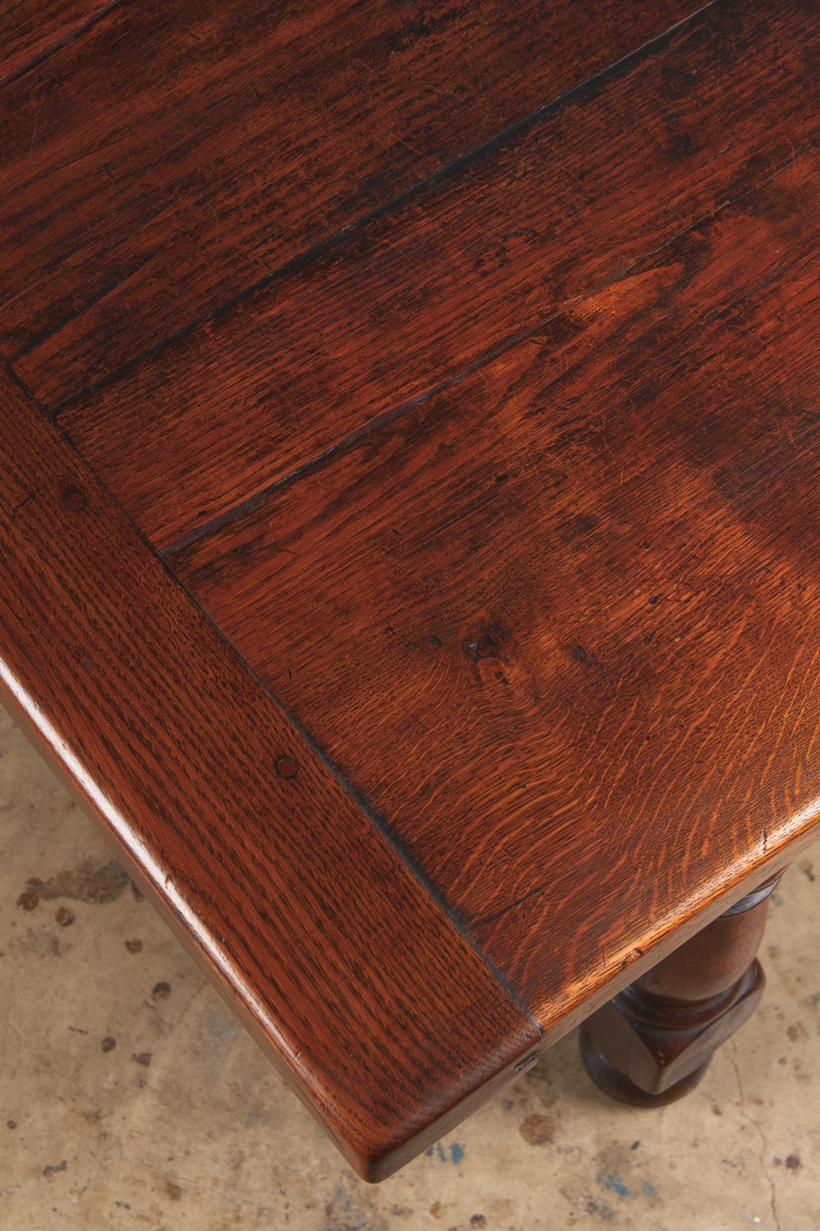19th Century French Oak Farm Table 13