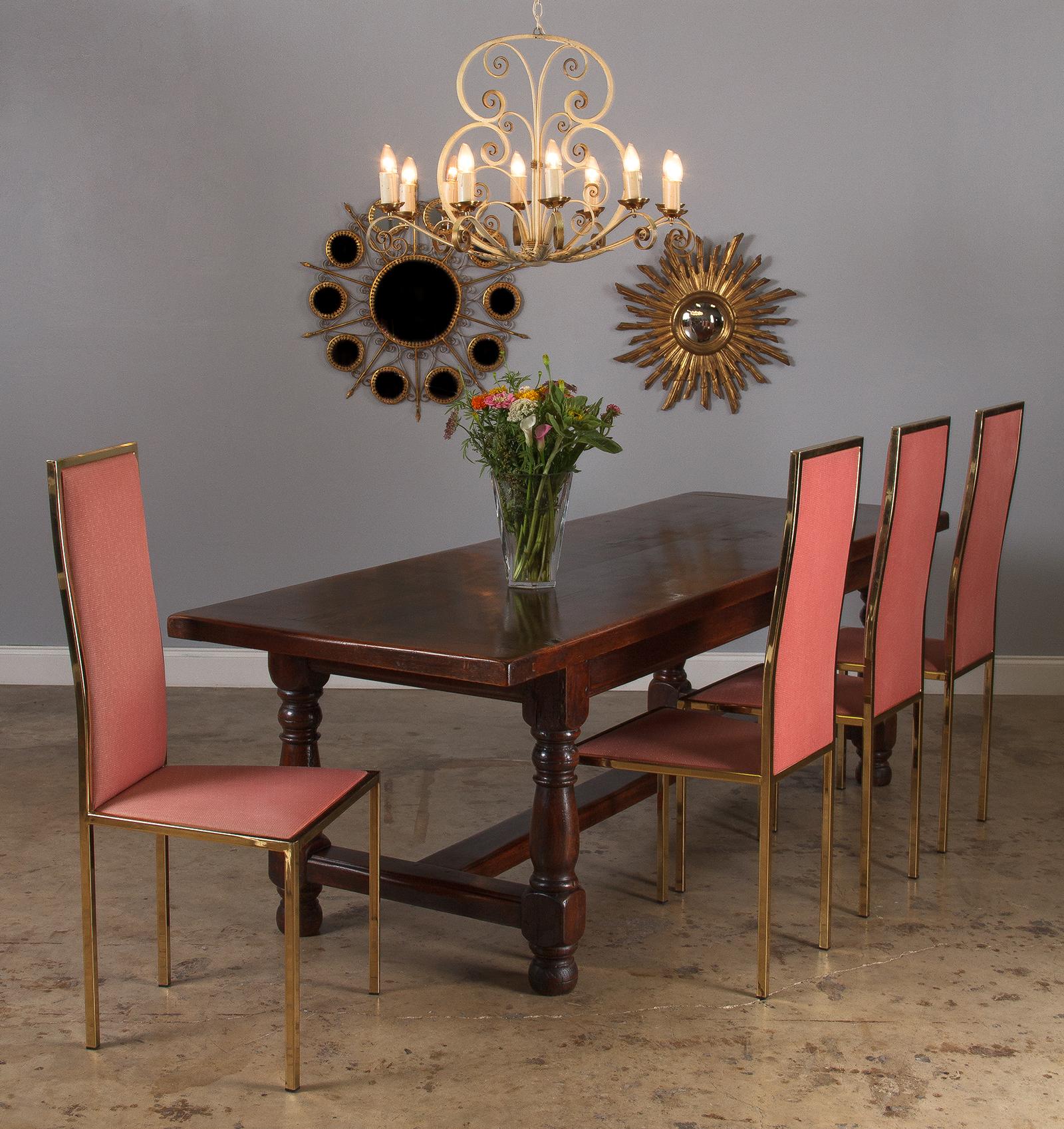 19th Century French Oak Farm Table 16