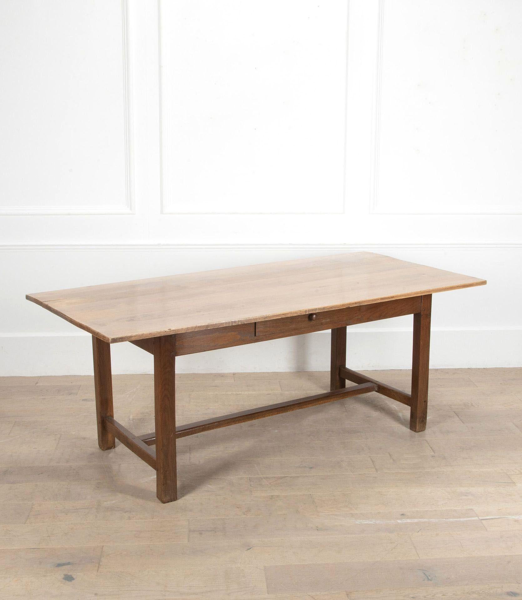19th Century French oak farmhouse table.
Circa 1830.