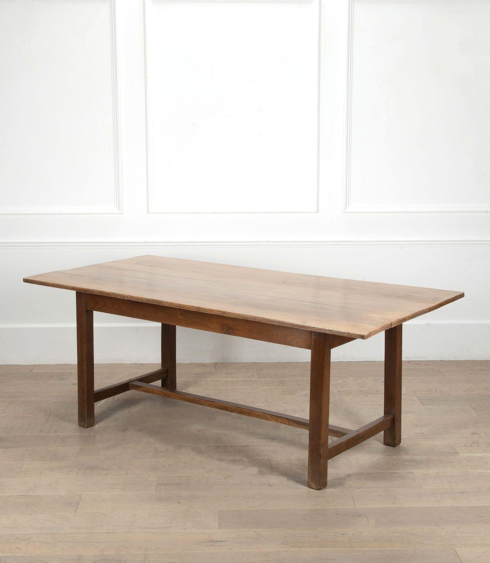 Country 19th Century French Oak Farmhouse Table