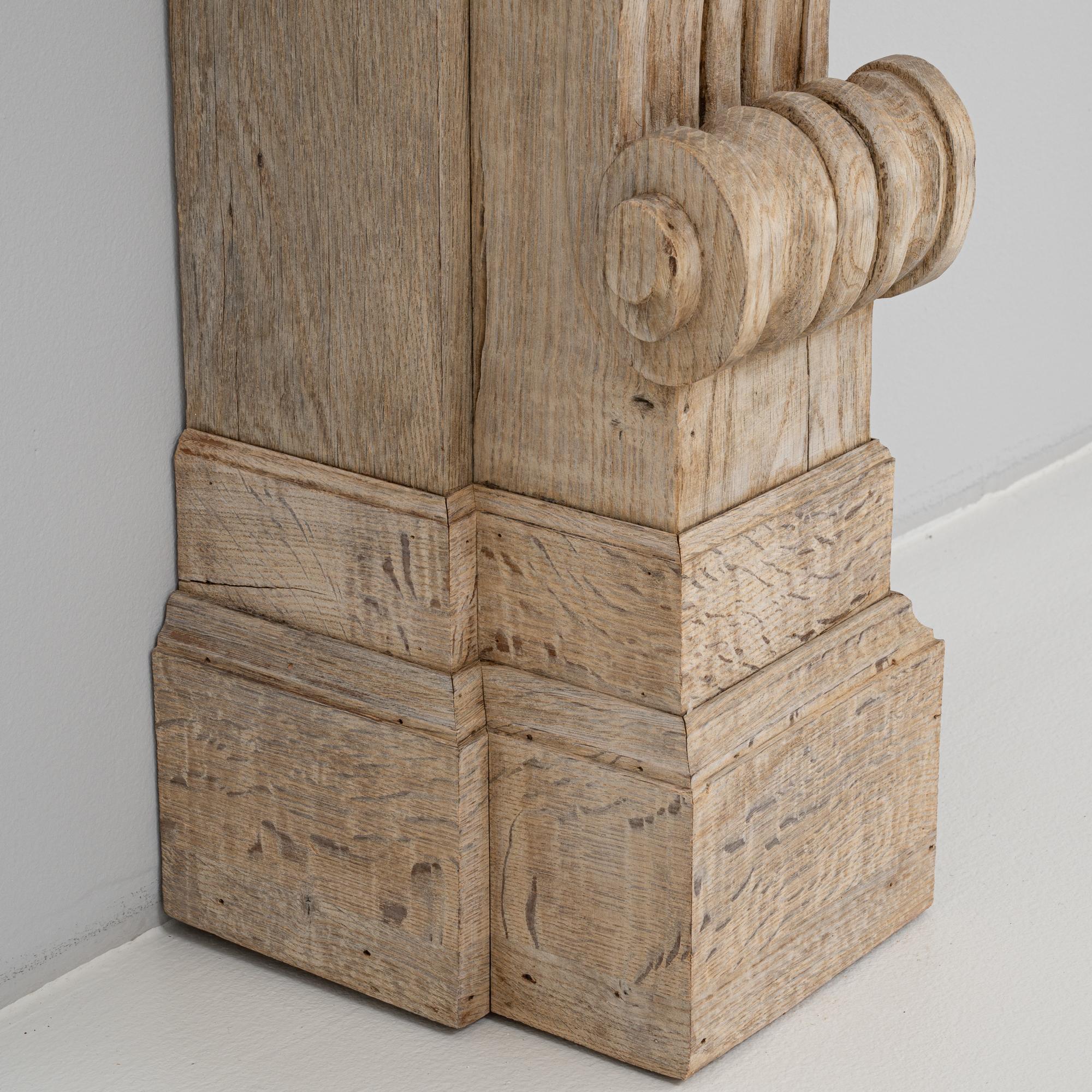 19th Century French Oak Fireplace For Sale 7