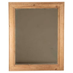 19th Century French Oak Framed Mirror