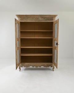 19th Century French Oak Linen Press