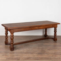 19th Century ​​​​​​​French Oak Long Library Table