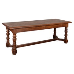 19th Century ​​​​​​​French Oak Long Library Table