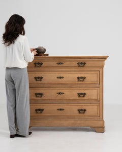 Commode Louis-Philippe en chêne français du XIXe siècle