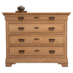 Commode Louis-Philippe en chêne français du XIXe siècle